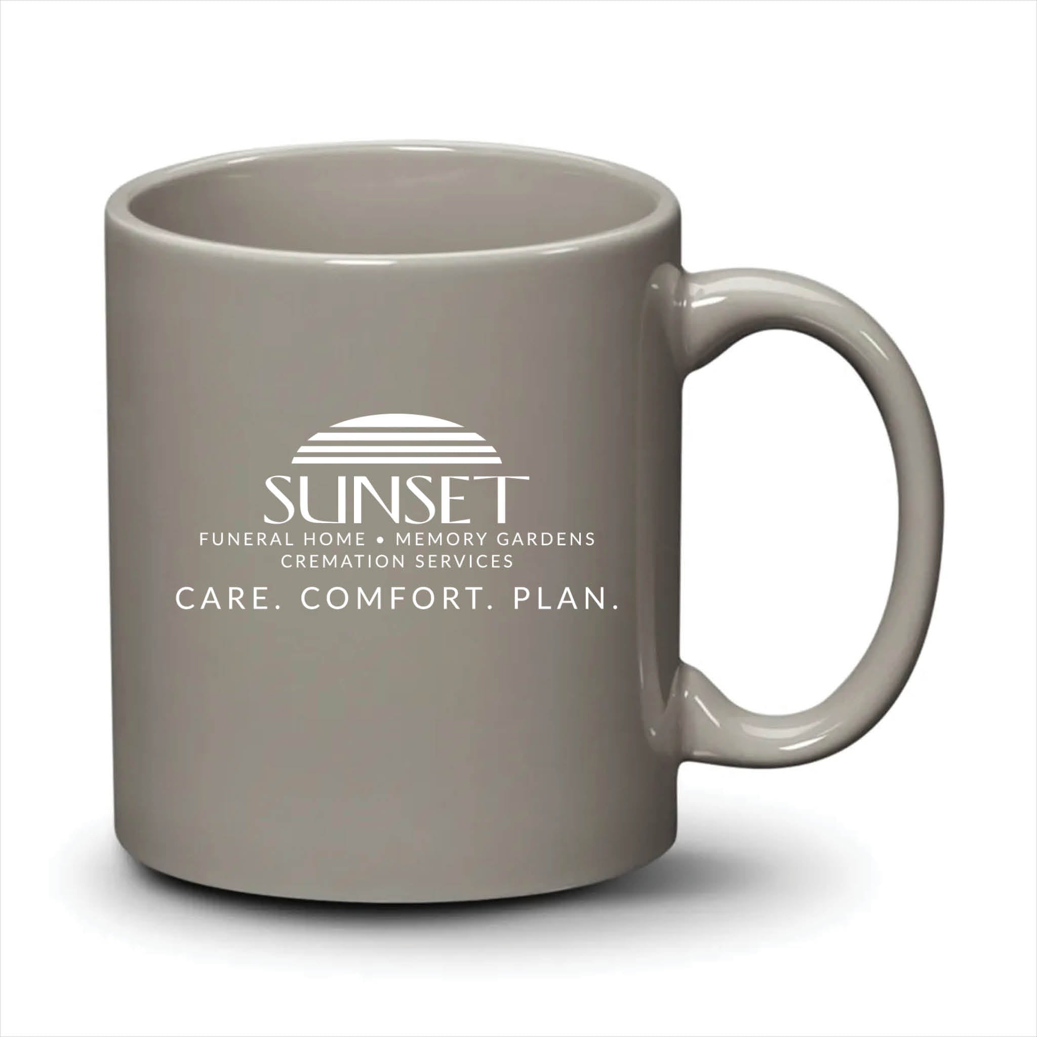 Malibu Mug Light Grey White Logo