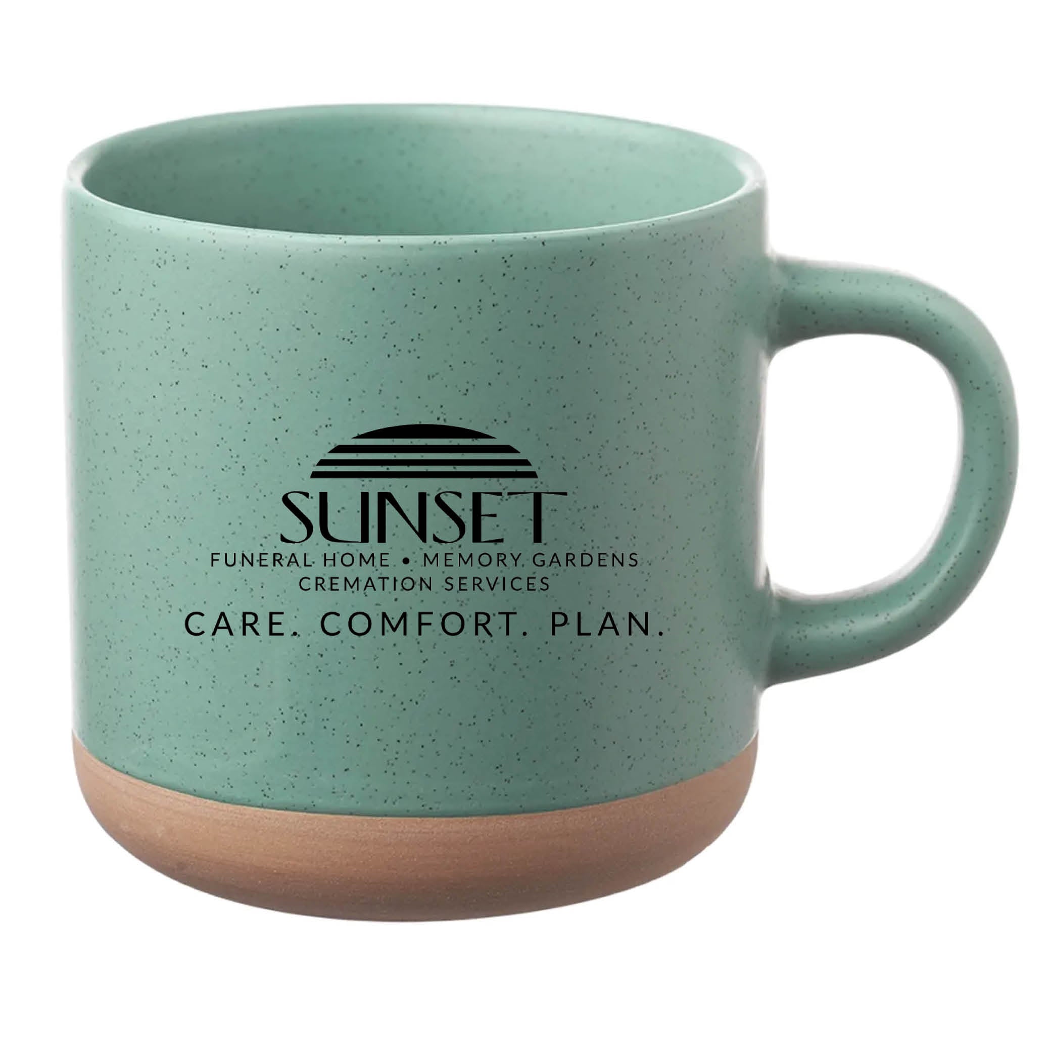 Cosmic Speckled Clay Coffee Mug 11 oz Mint