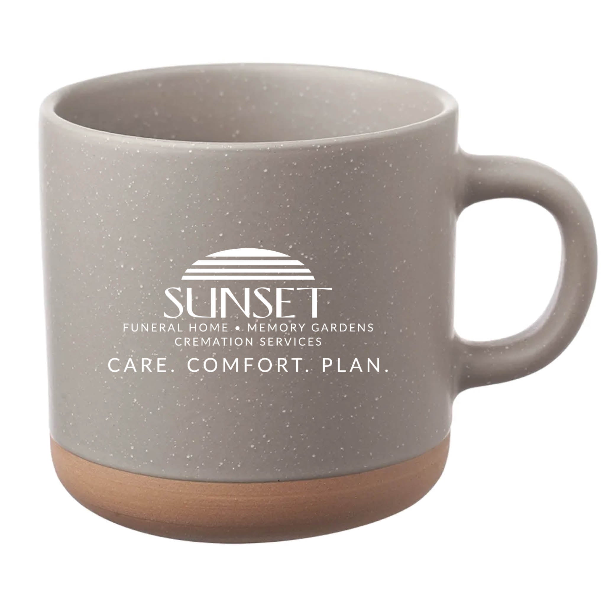 Cosmic Speckled Clay Coffee Mug 11 oz Gray