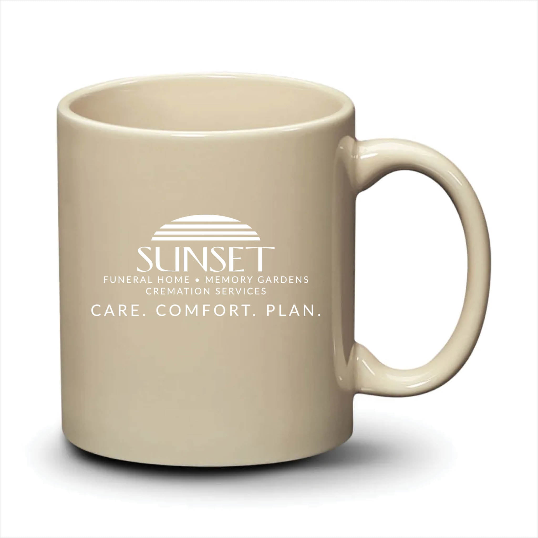 Malibu Mug Almond White Logo