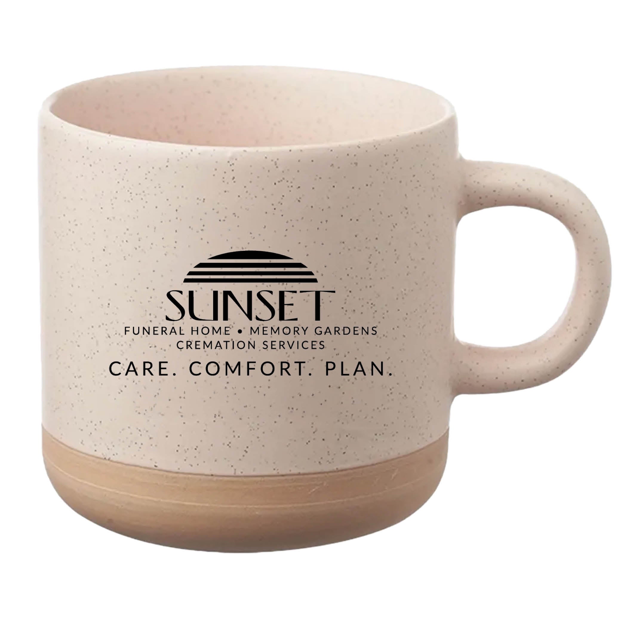 Cosmic Speckled Clay Coffee Mug 11 oz Cream