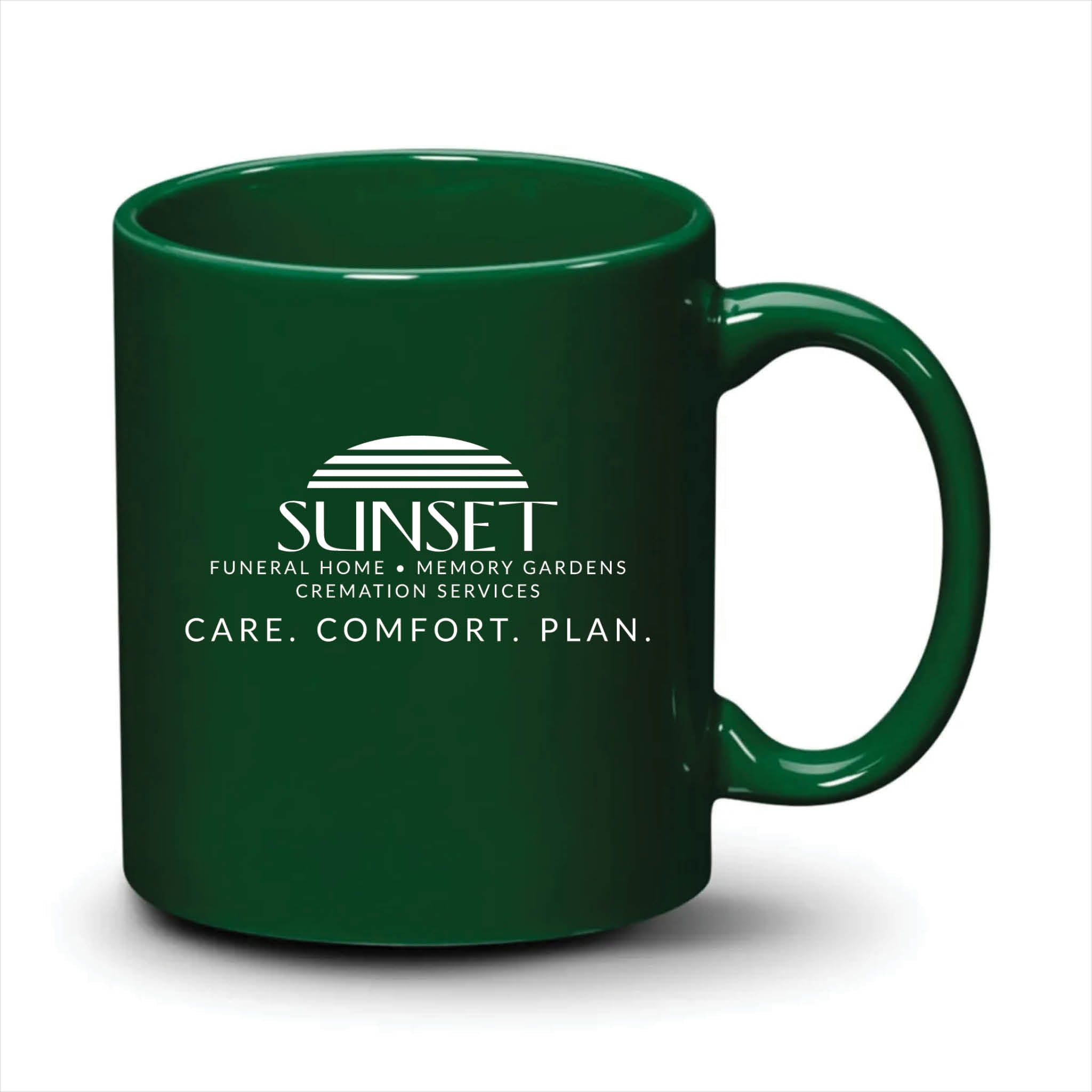 Malibu Mug Hunter Green White Logo