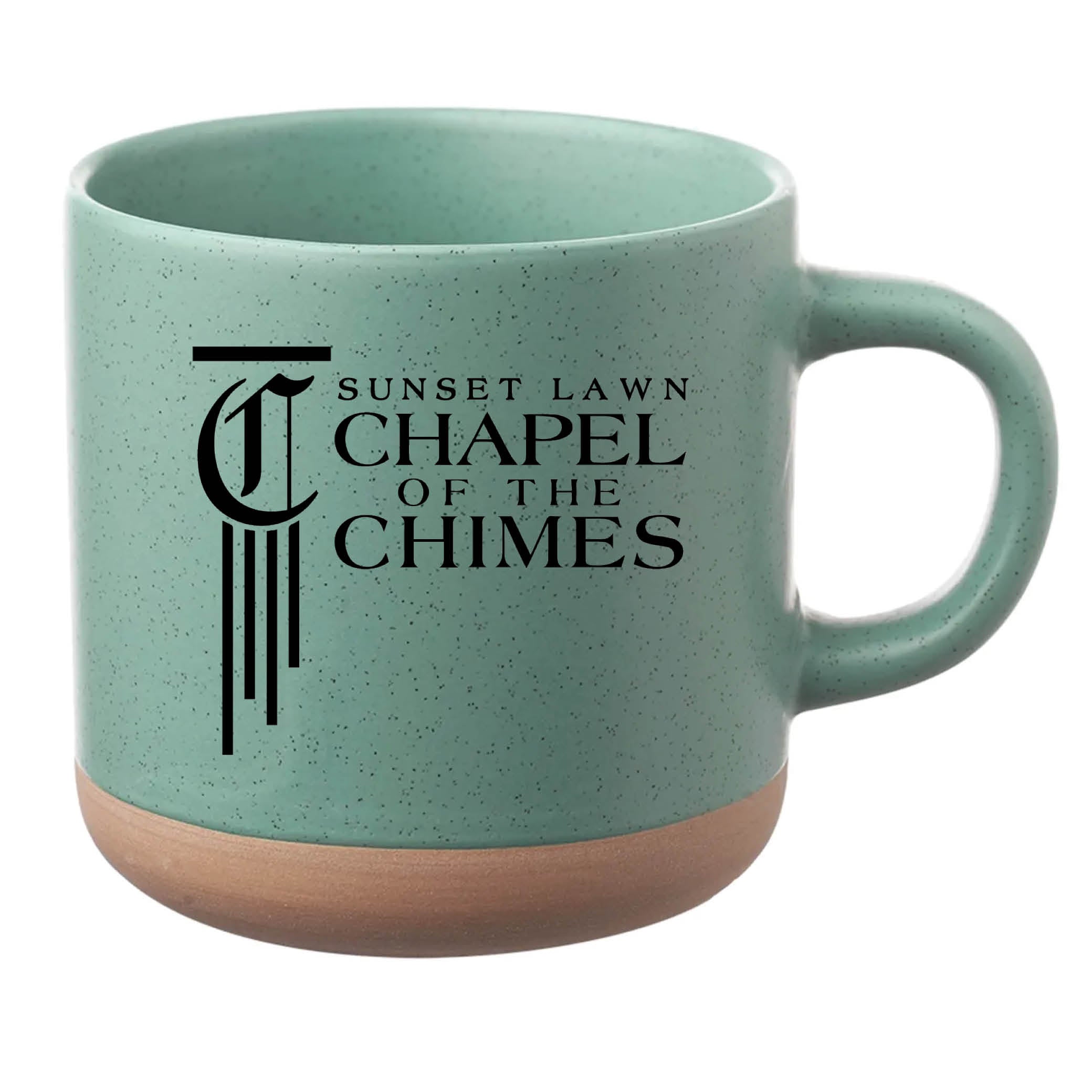 Cosmic Speckled Clay Coffee Mug 11 oz Mint