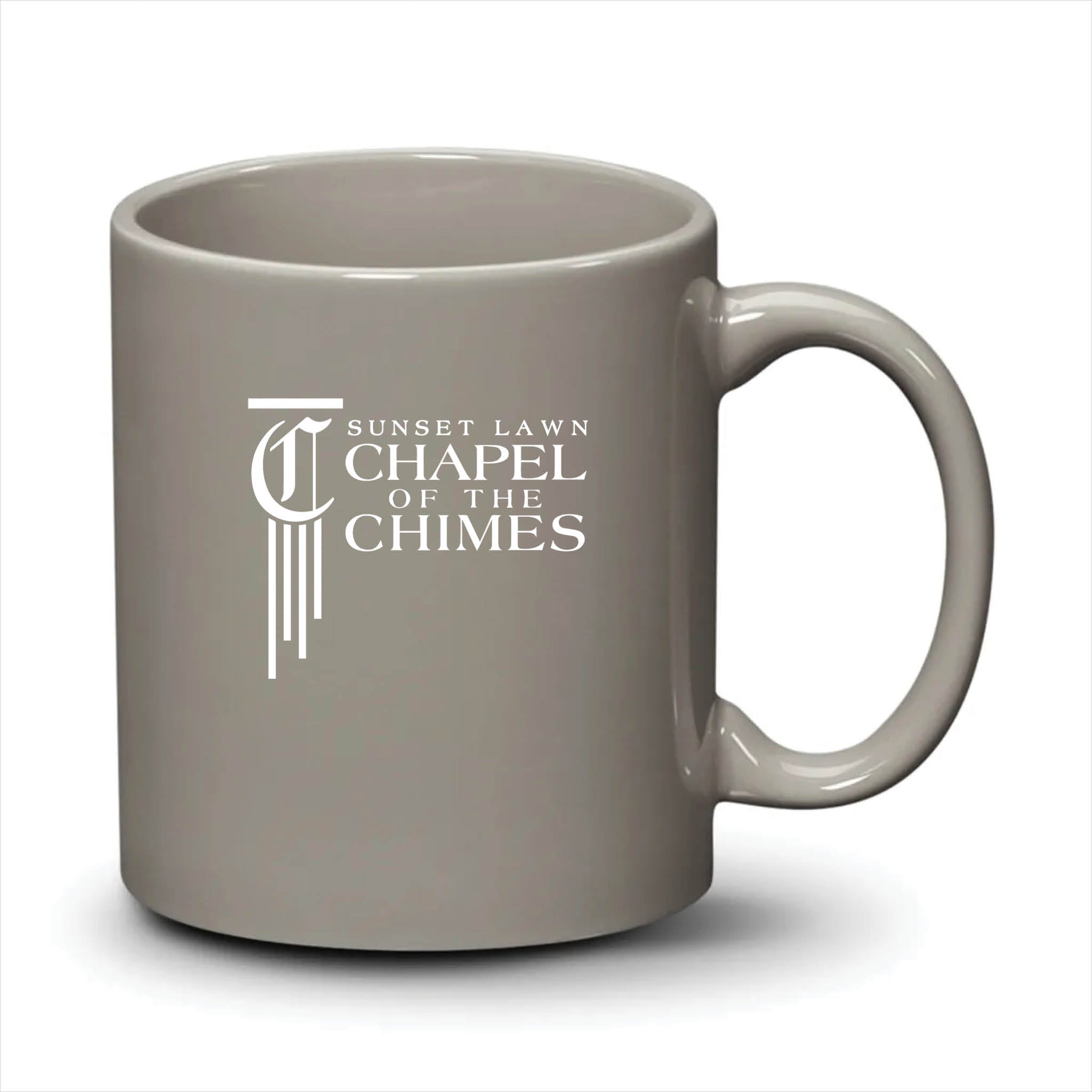 Malibu Mug Light Grey White Logo