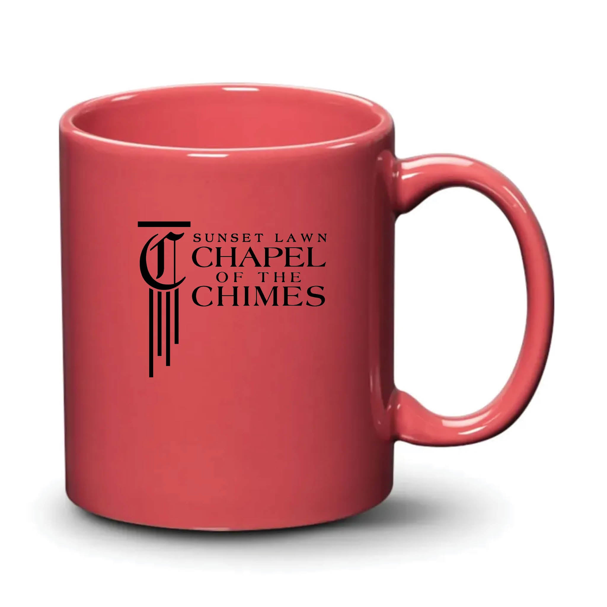 Malibu Mug Coral Black Logo