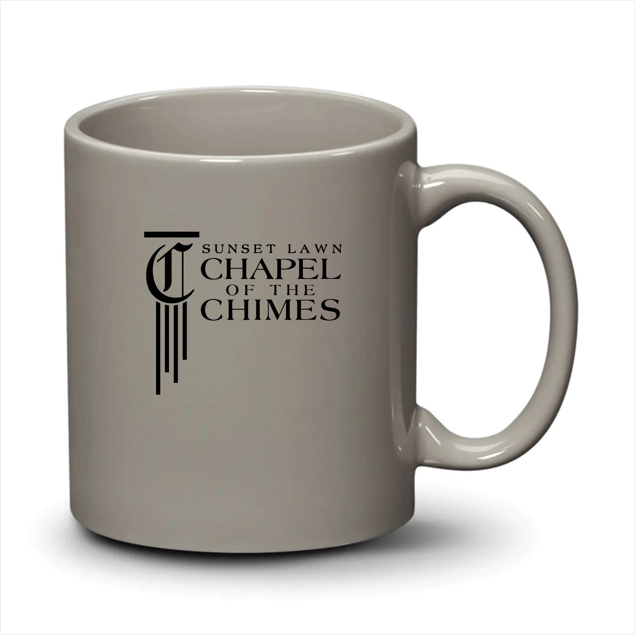 Malibu Mug Light Grey Black Logo