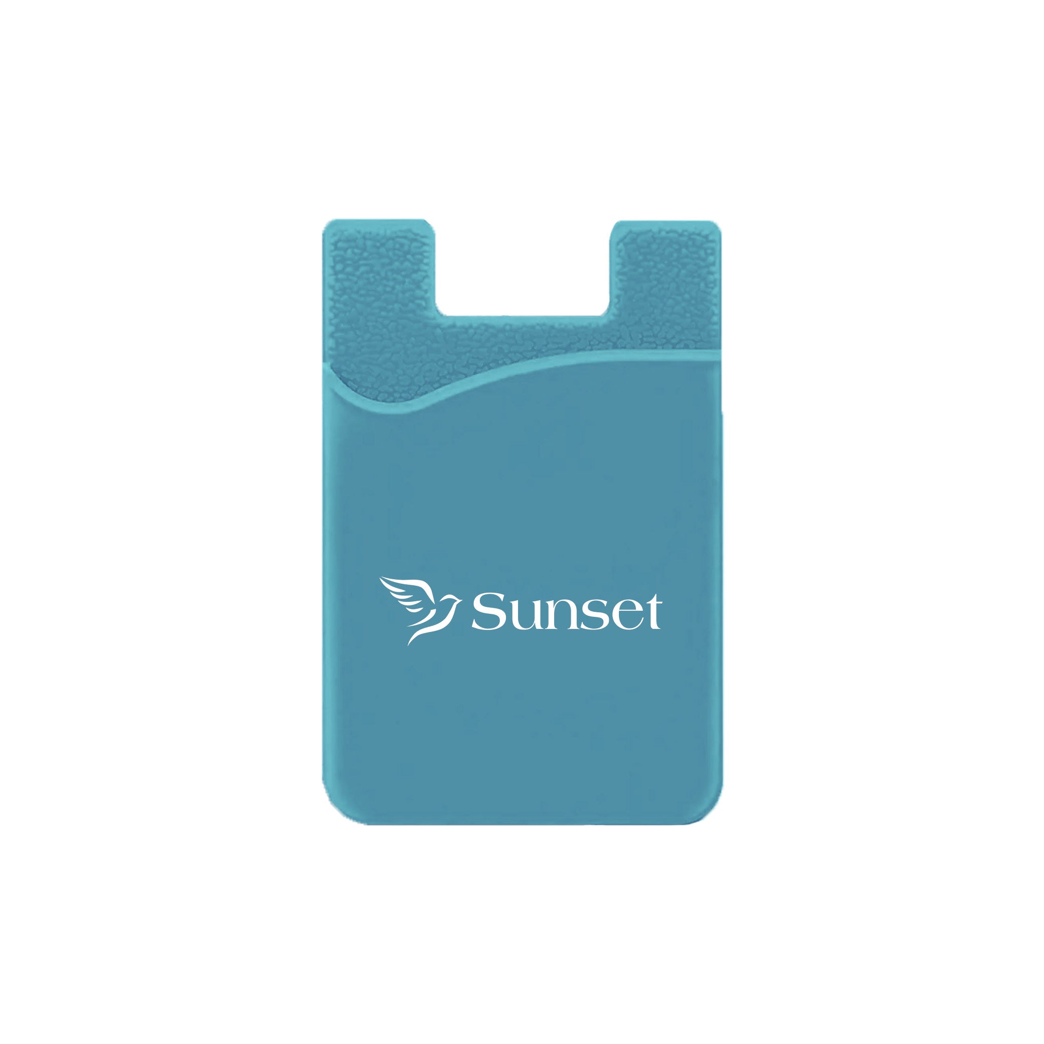 Silicone Wallet Case MOQ 50 PCS Light Blue