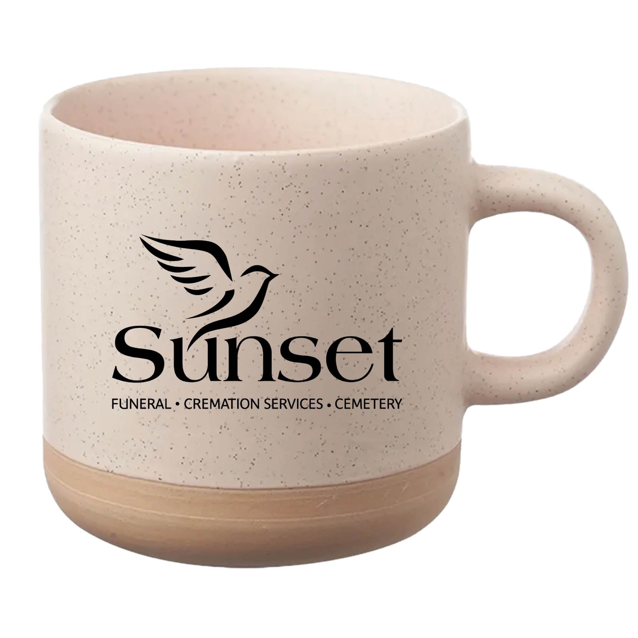 Cosmic Speckled Clay Coffee Mug 11 oz Cream