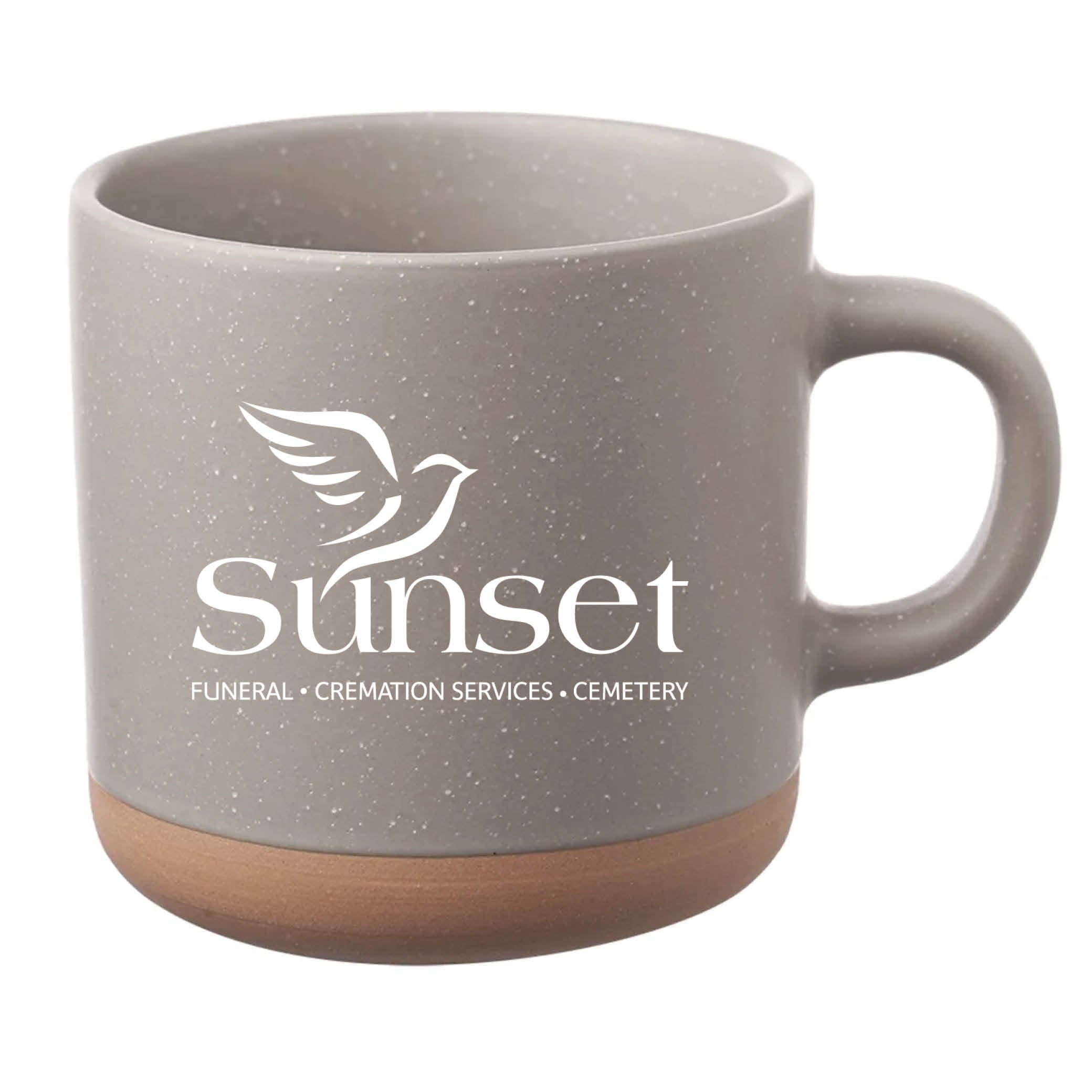 Cosmic Speckled Clay Coffee Mug 11 oz Gray