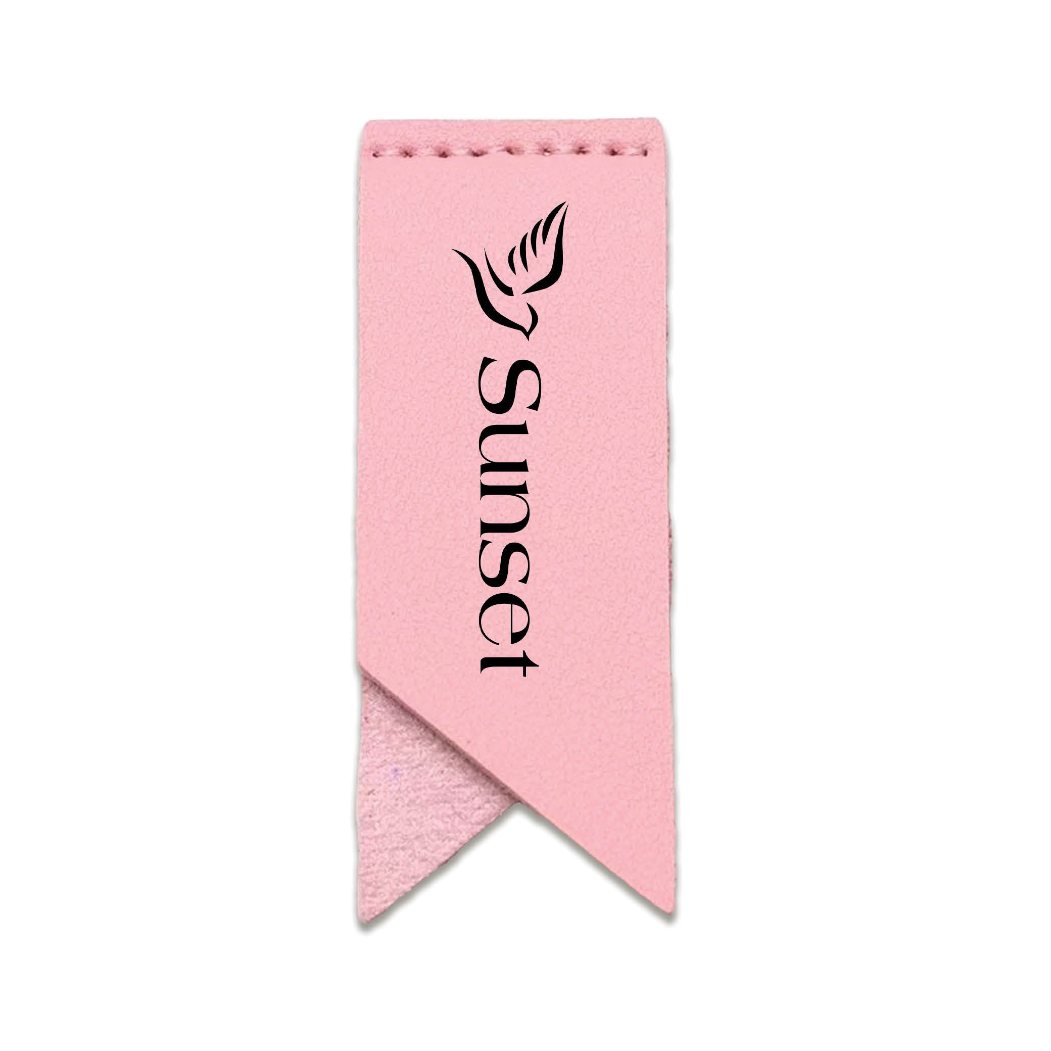 Handmade Leather Bookmark Corner Marker Clip Read Sign Pink