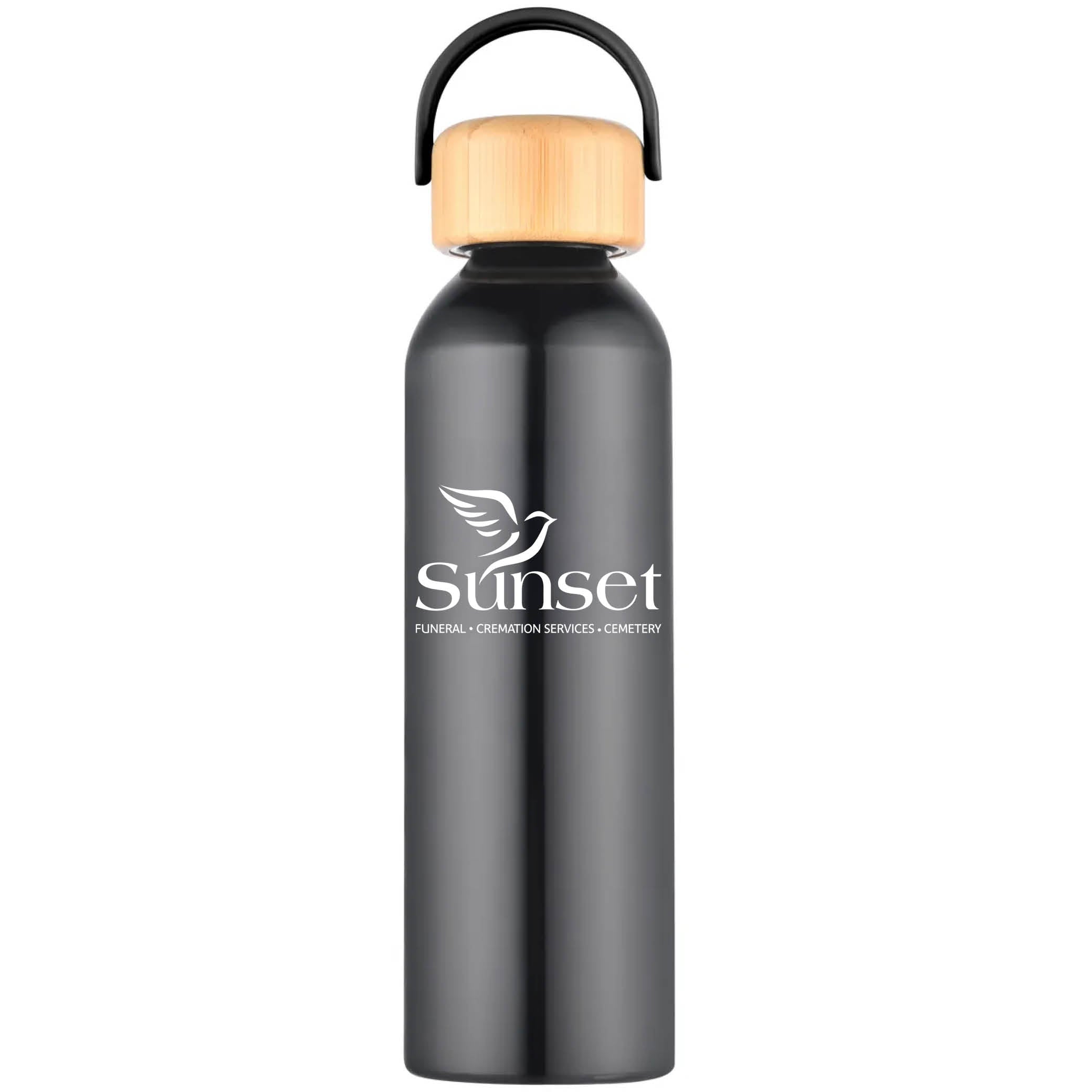 Geyser-VI 24 Oz. Eco Friendly Sports Water Bottle Black