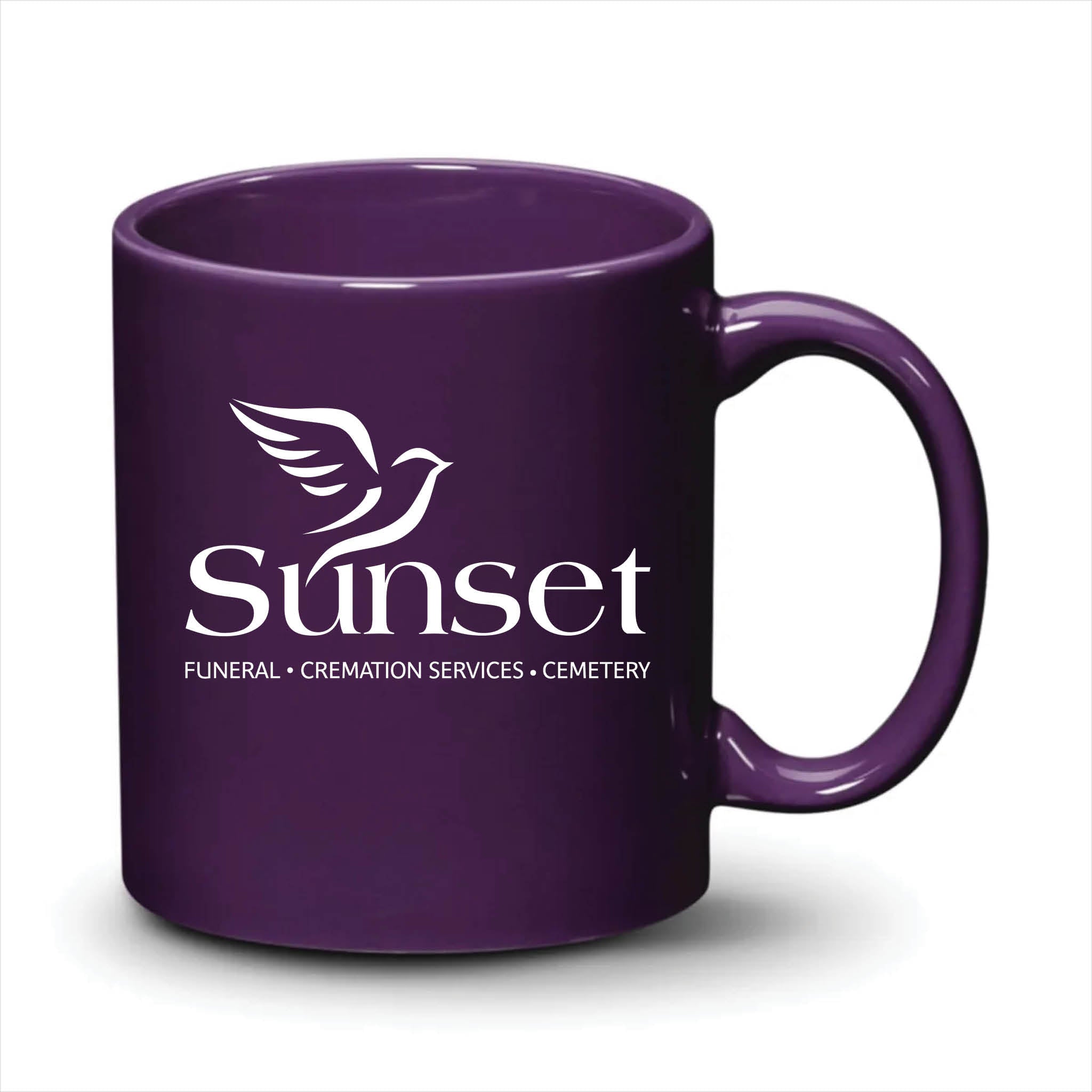 Malibu Mug Purple White Logo