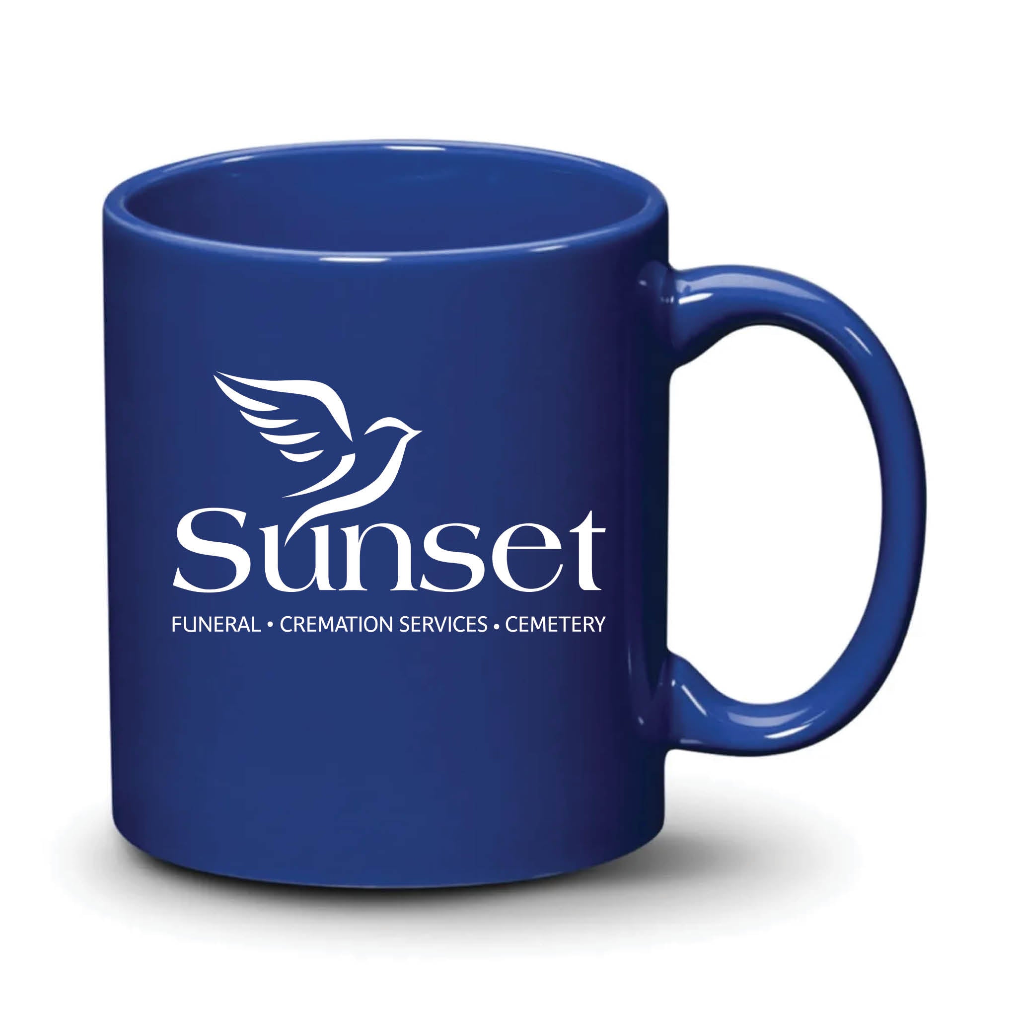 Malibu Mug Royal Blue White Logo