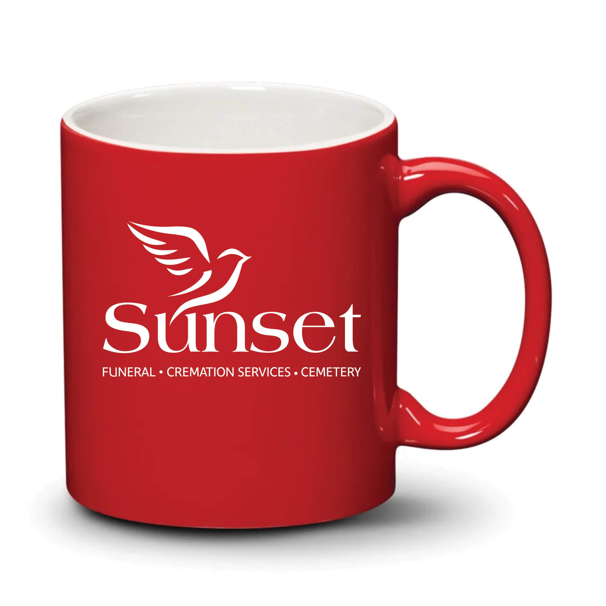 Malibu Mug Red White Logo