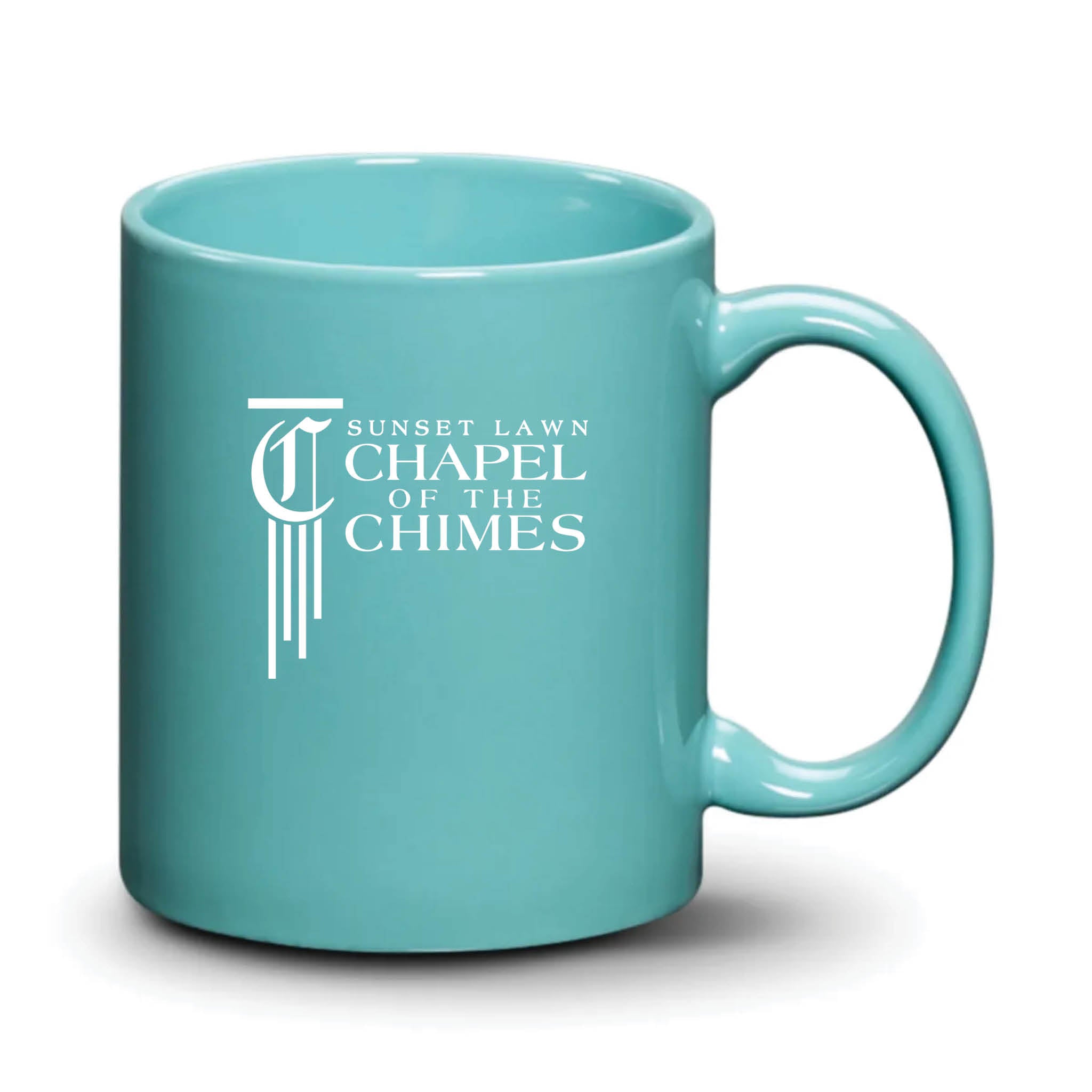 Malibu Mug Aqua White Logo