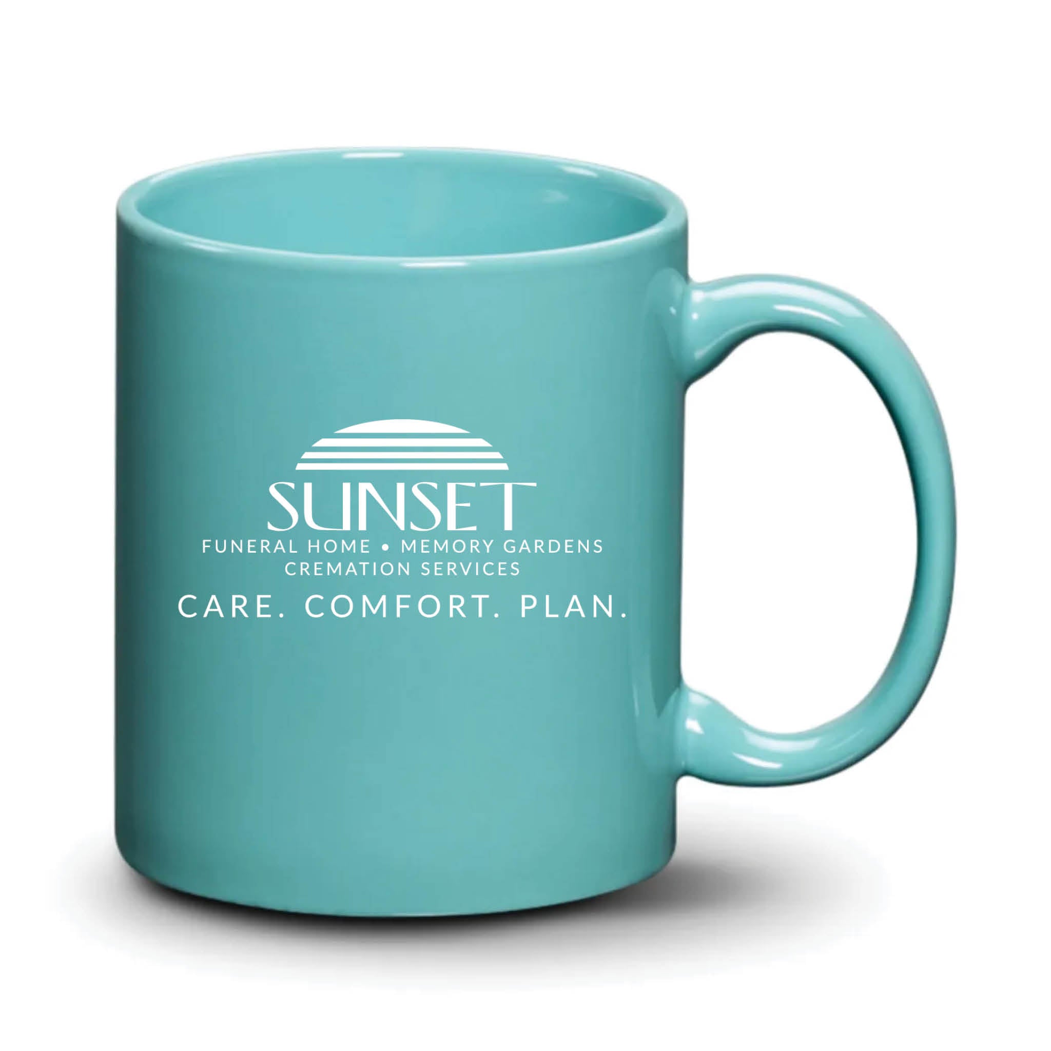 Malibu Mug Aqua White Logo