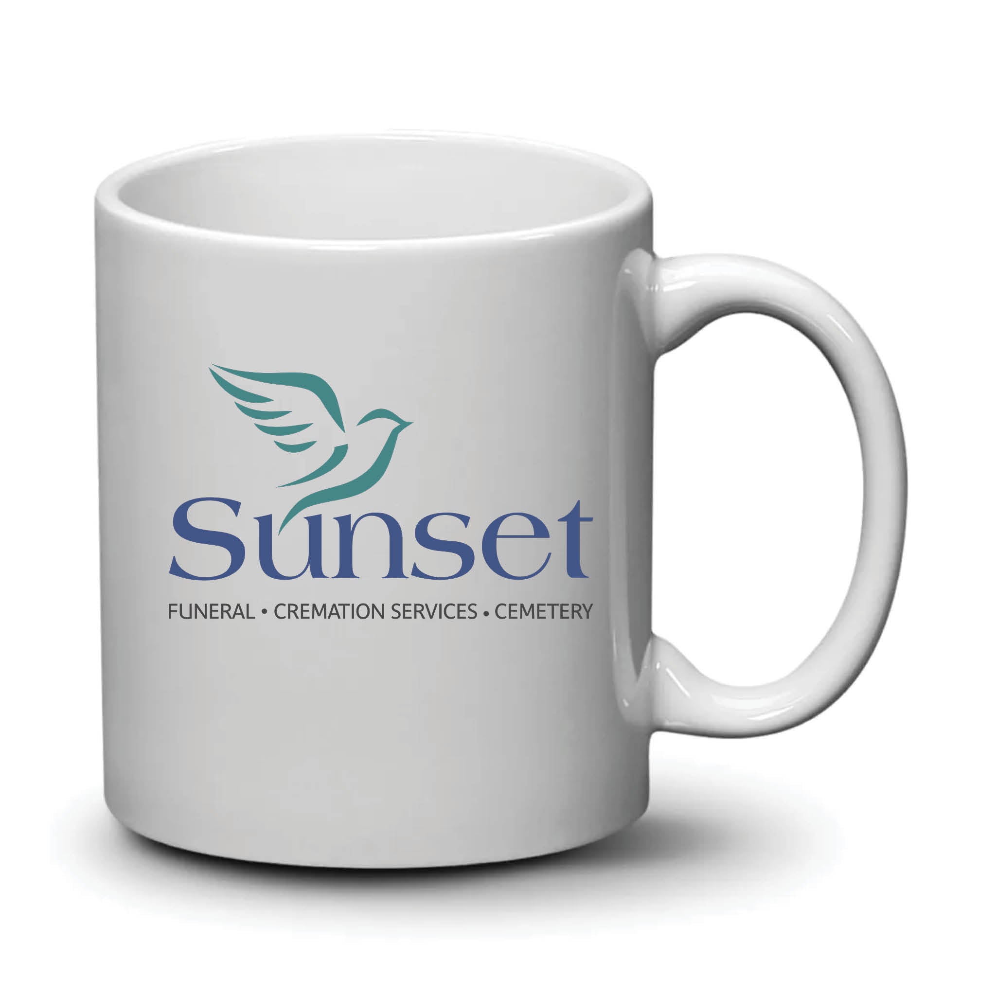 Malibu Mug White Full Color Logo