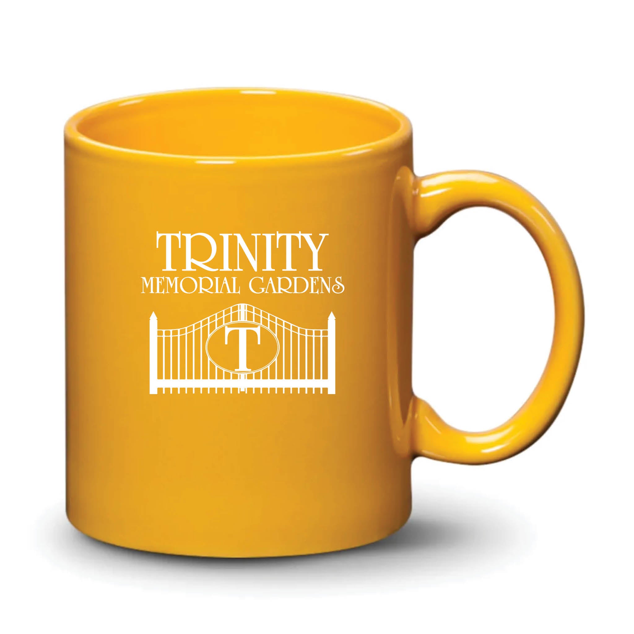 Malibu Mug Gamboge White Logo