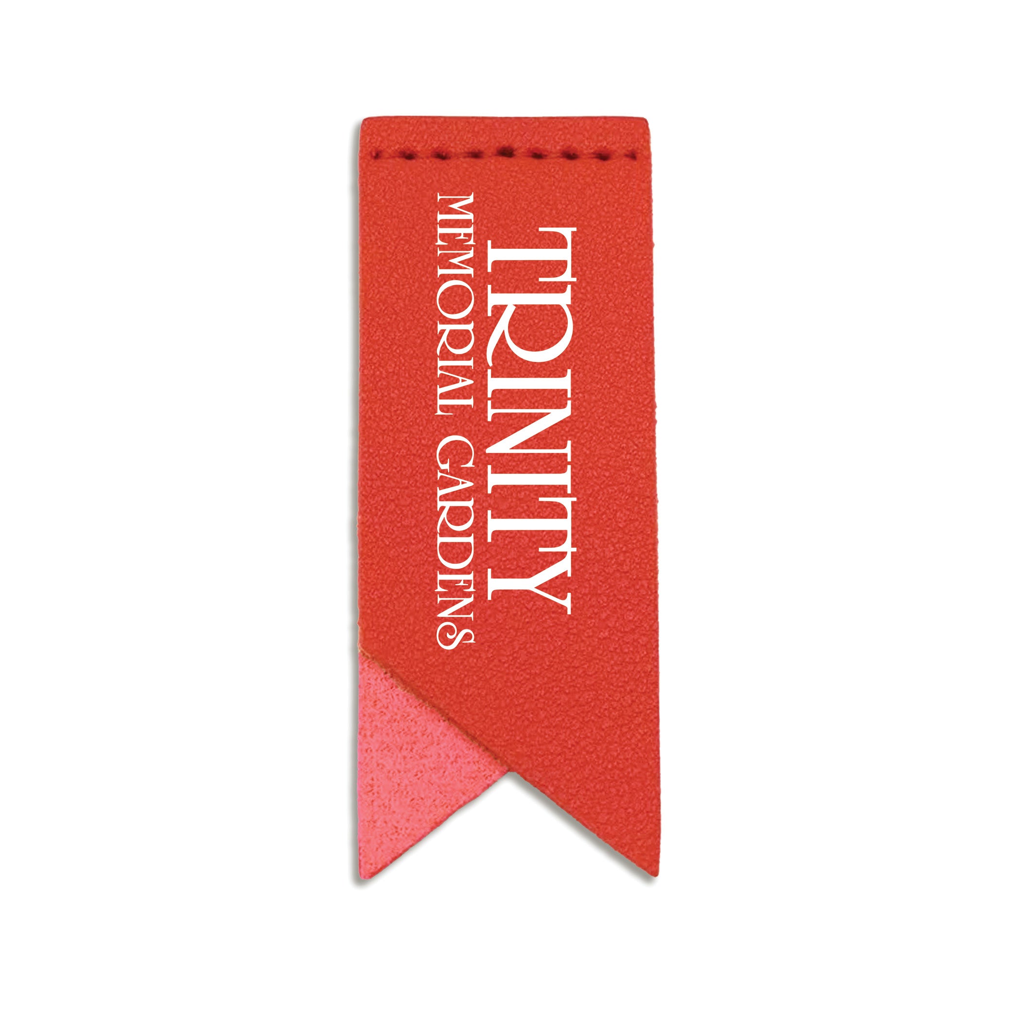 Handmade Leather Bookmark Corner Marker Clip Read Sign Red