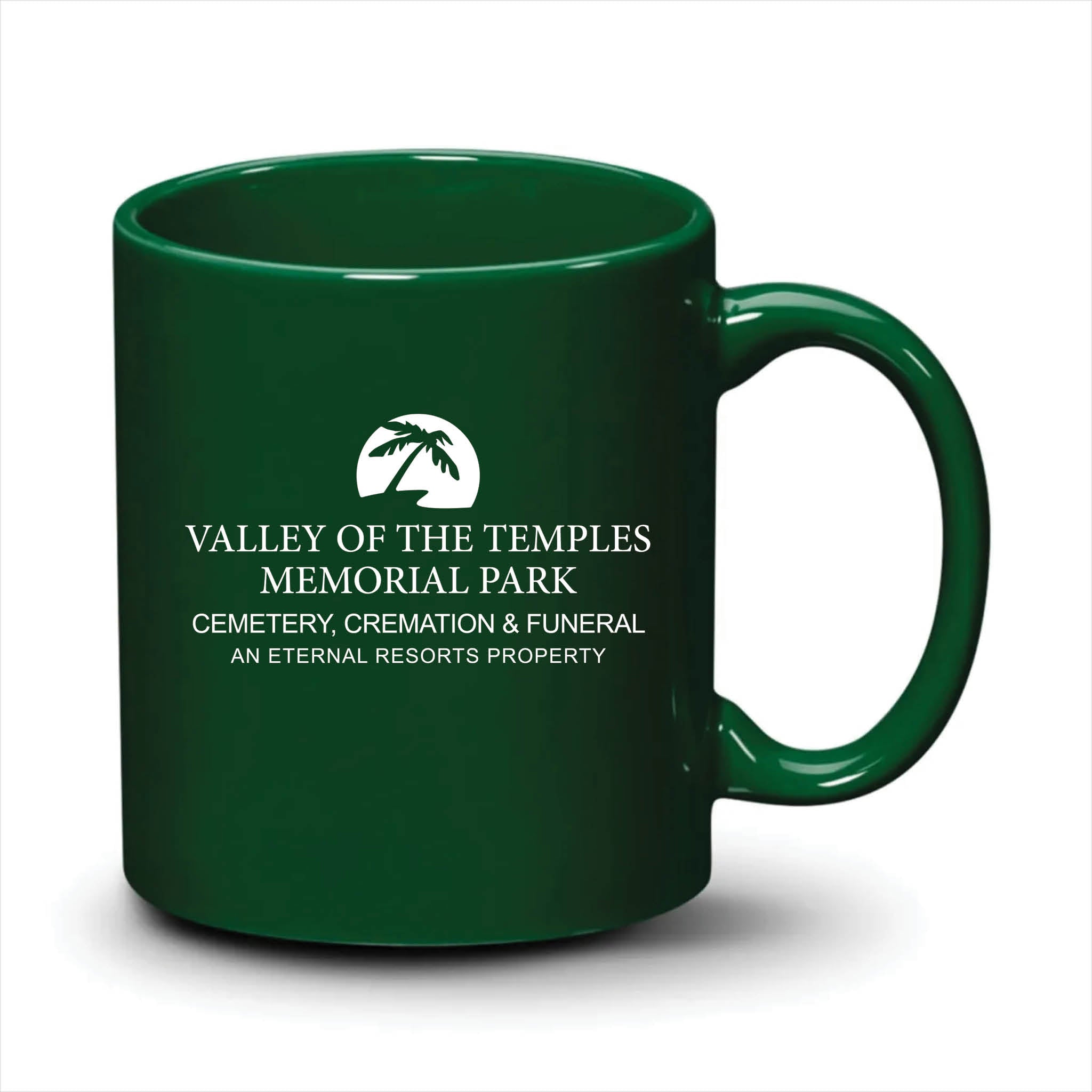 Malibu Mug Hunter Green White Logo