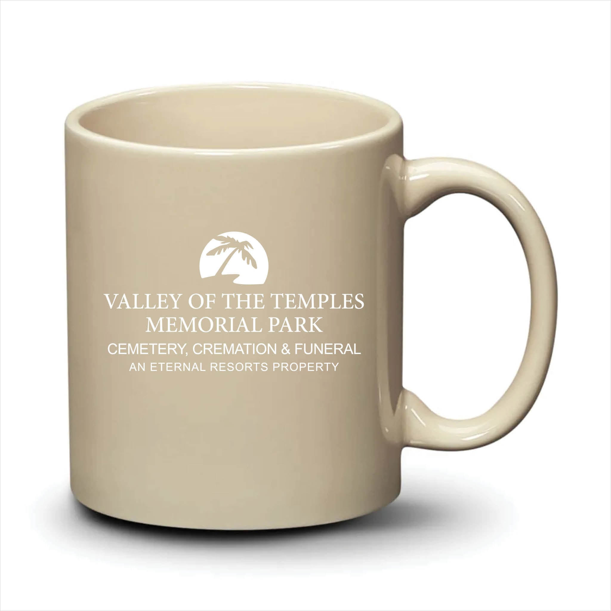 Malibu Mug Almond White Logo