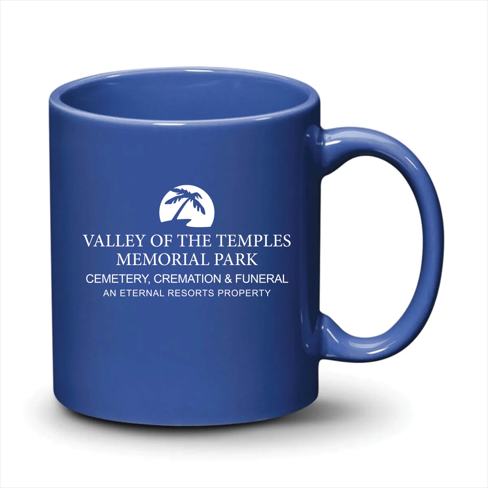 Malibu Mug Ocean Blue White Logo