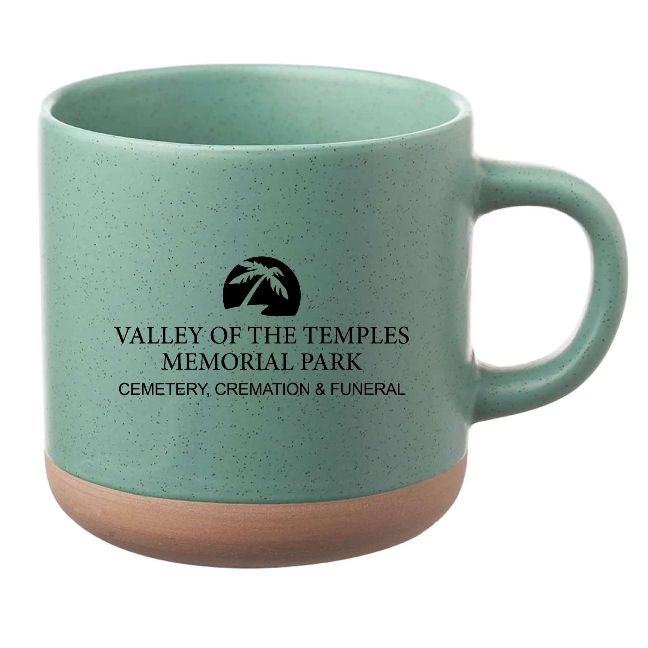 Cosmic Speckled Clay Coffee Mug 11 oz Mint