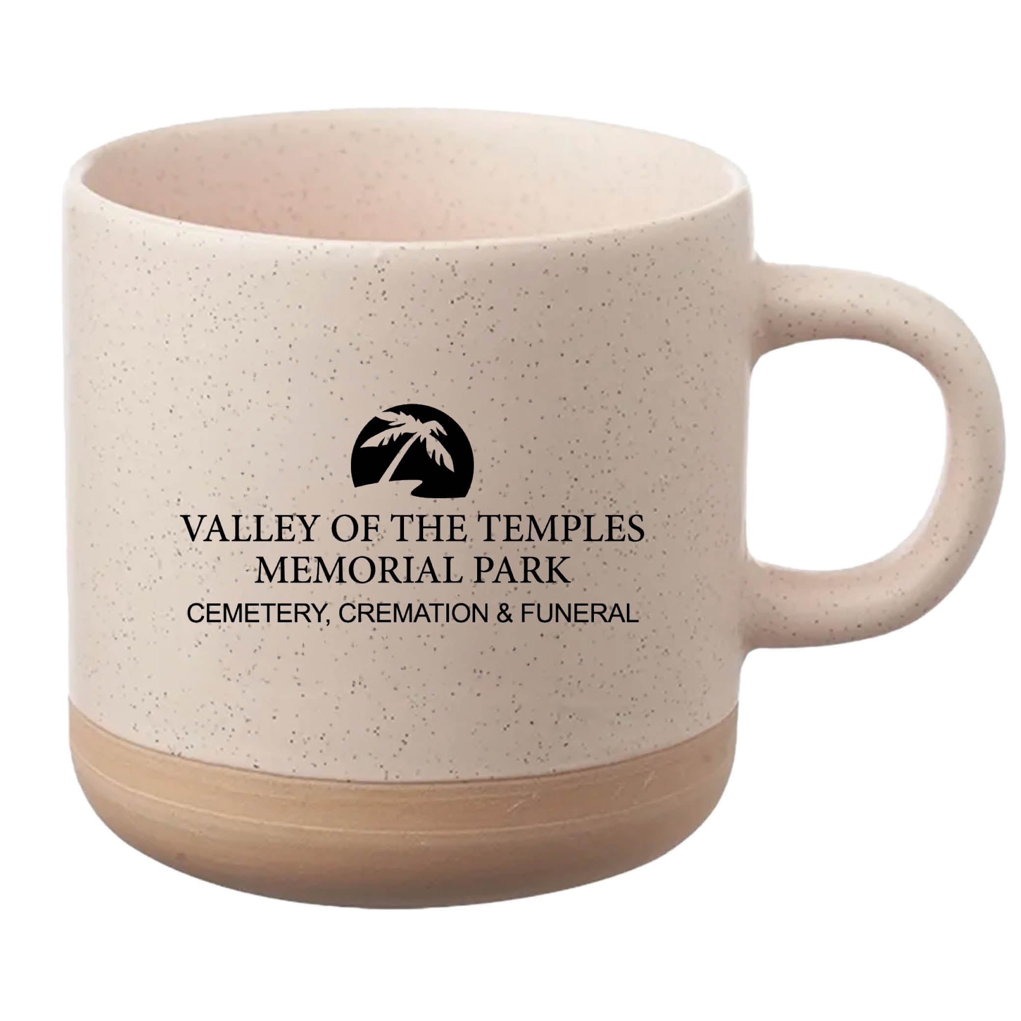 Cosmic Speckled Clay Coffee Mug 11 oz Cream