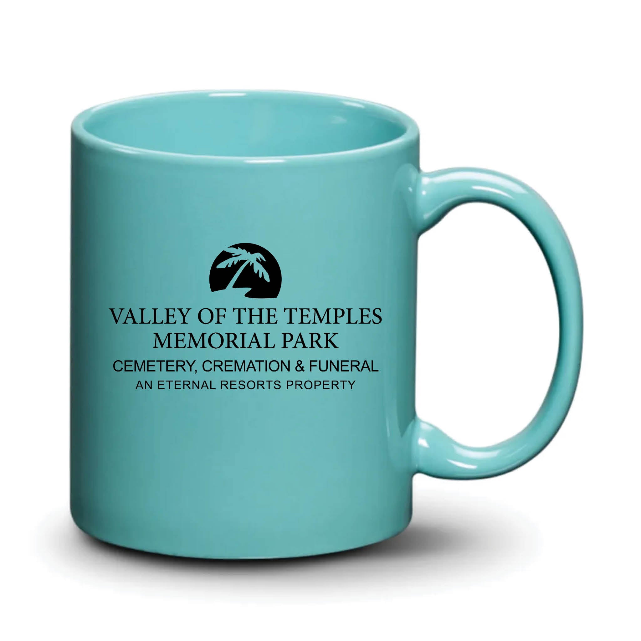 Malibu Mug Aqua Black Logo