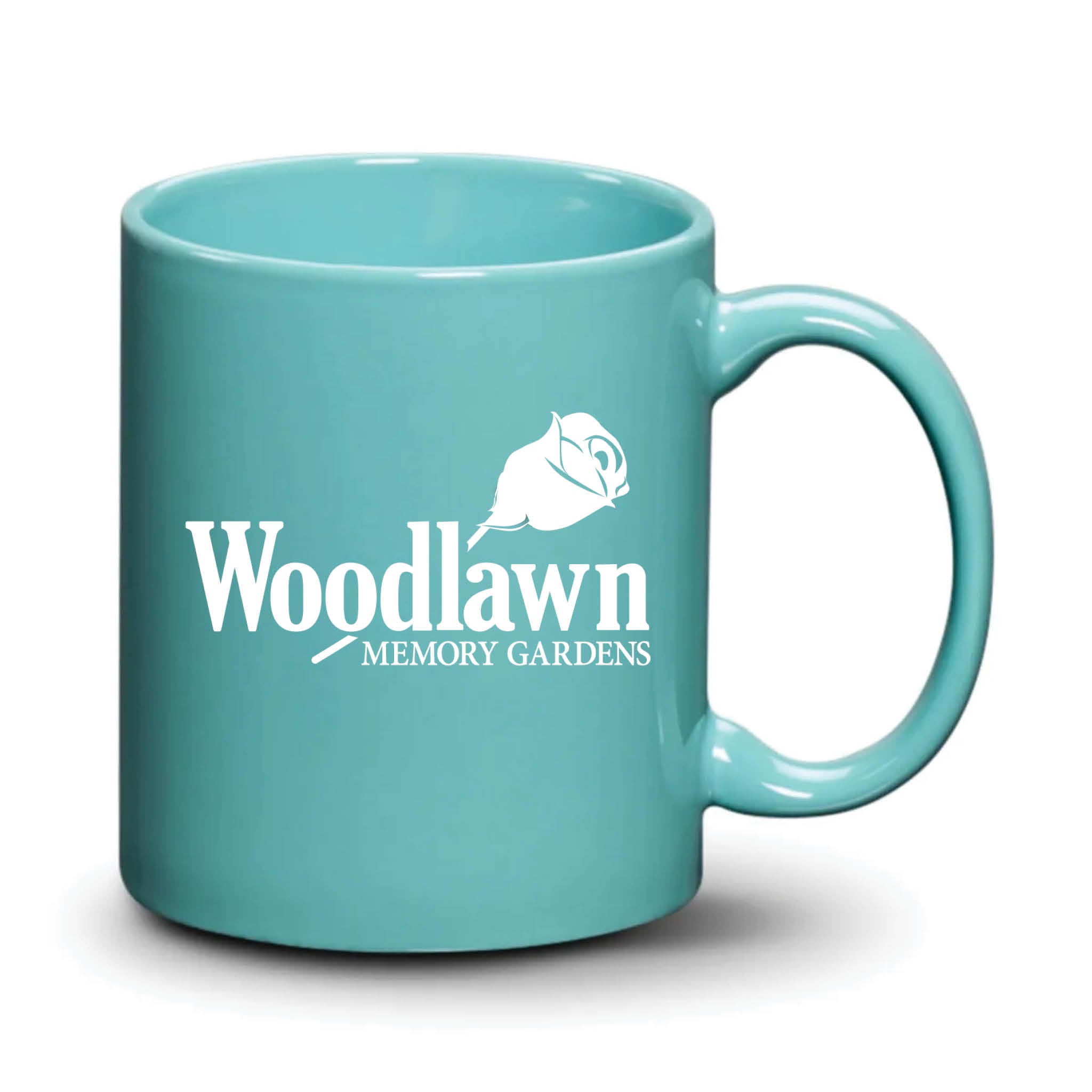 Malibu Mug Aqua White Logo