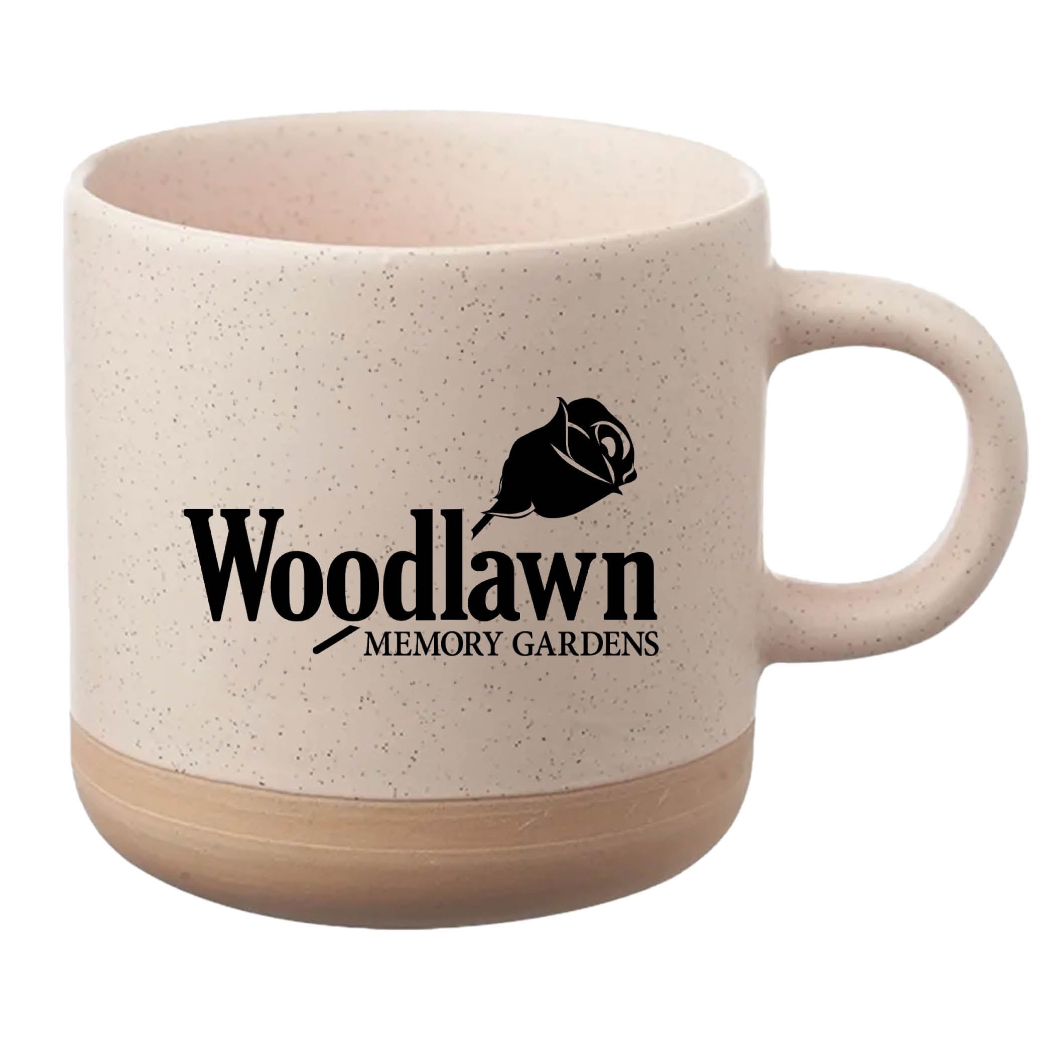 Cosmic Speckled Clay Coffee Mug 11 oz Cream