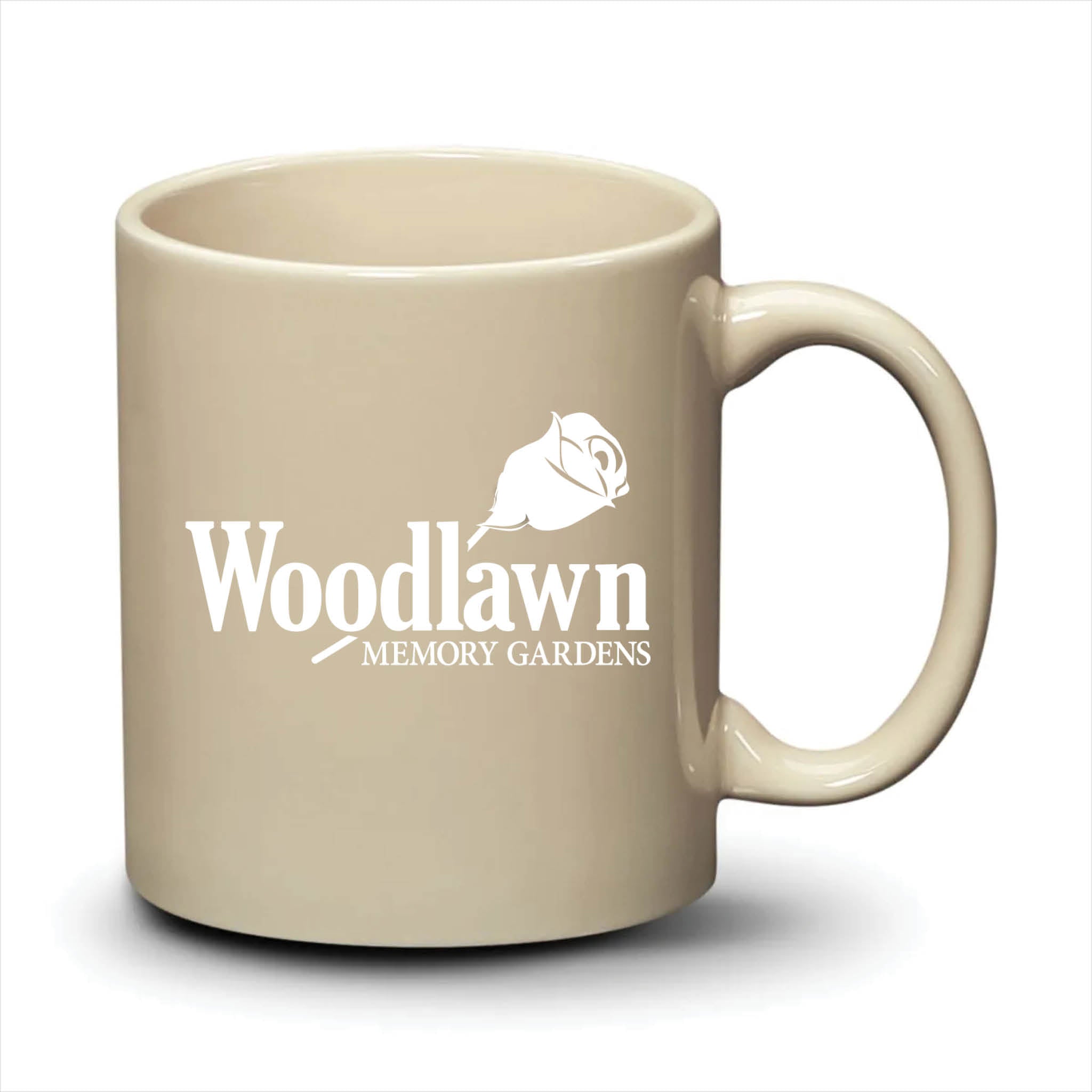 Malibu Mug Almond White Logo