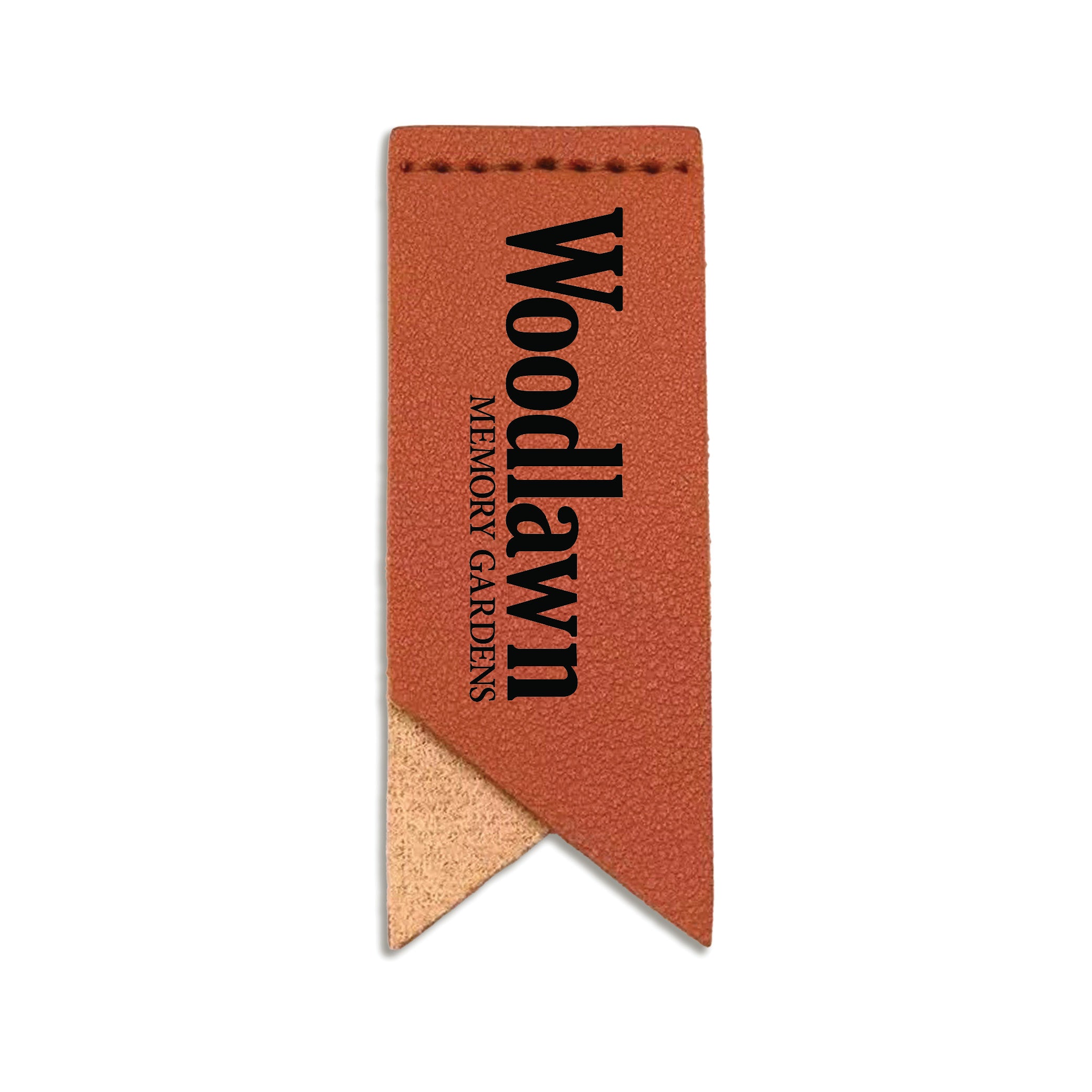 Handmade Leather Bookmark Corner Marker Clip Read Sign Orange