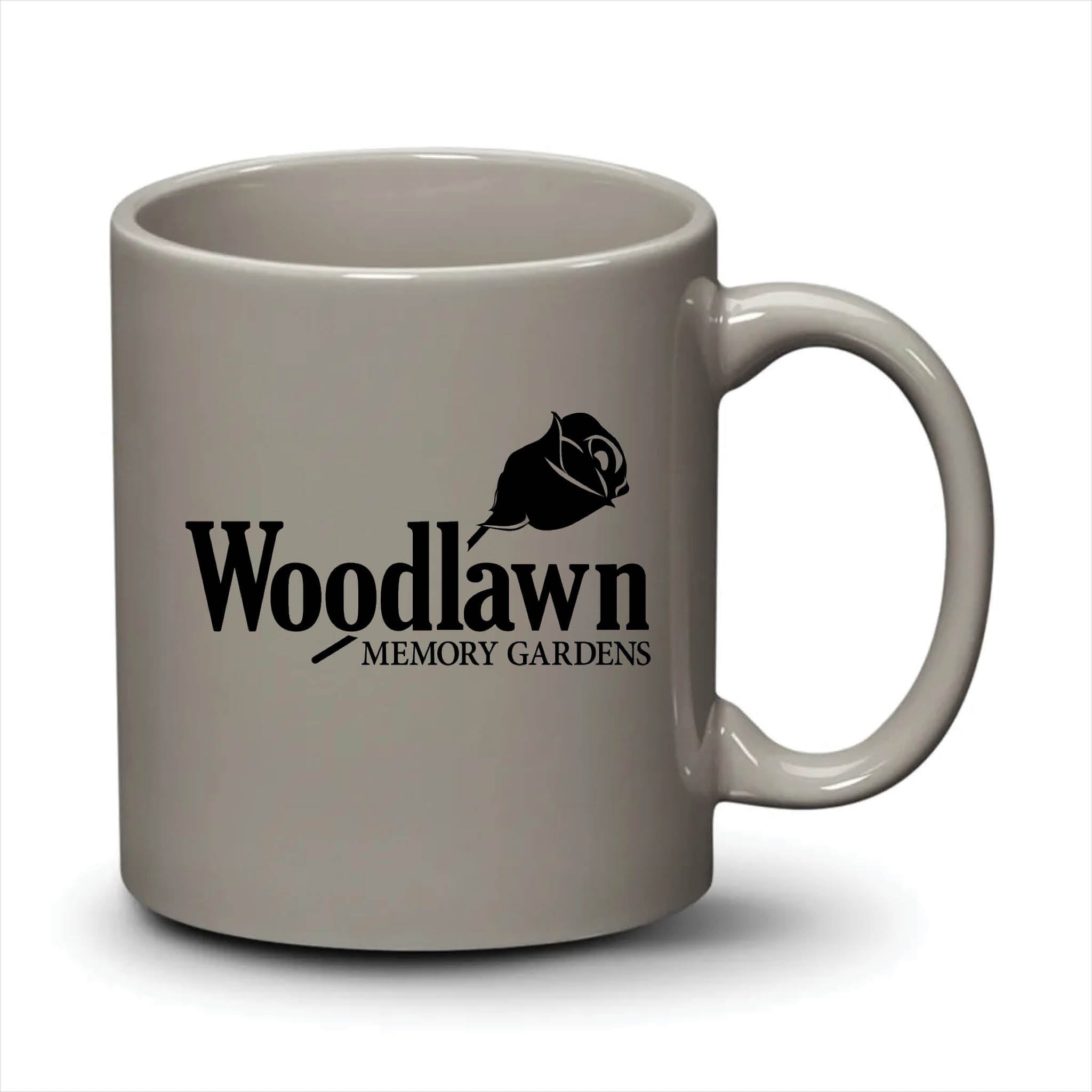 Malibu Mug Light Grey Black Logo