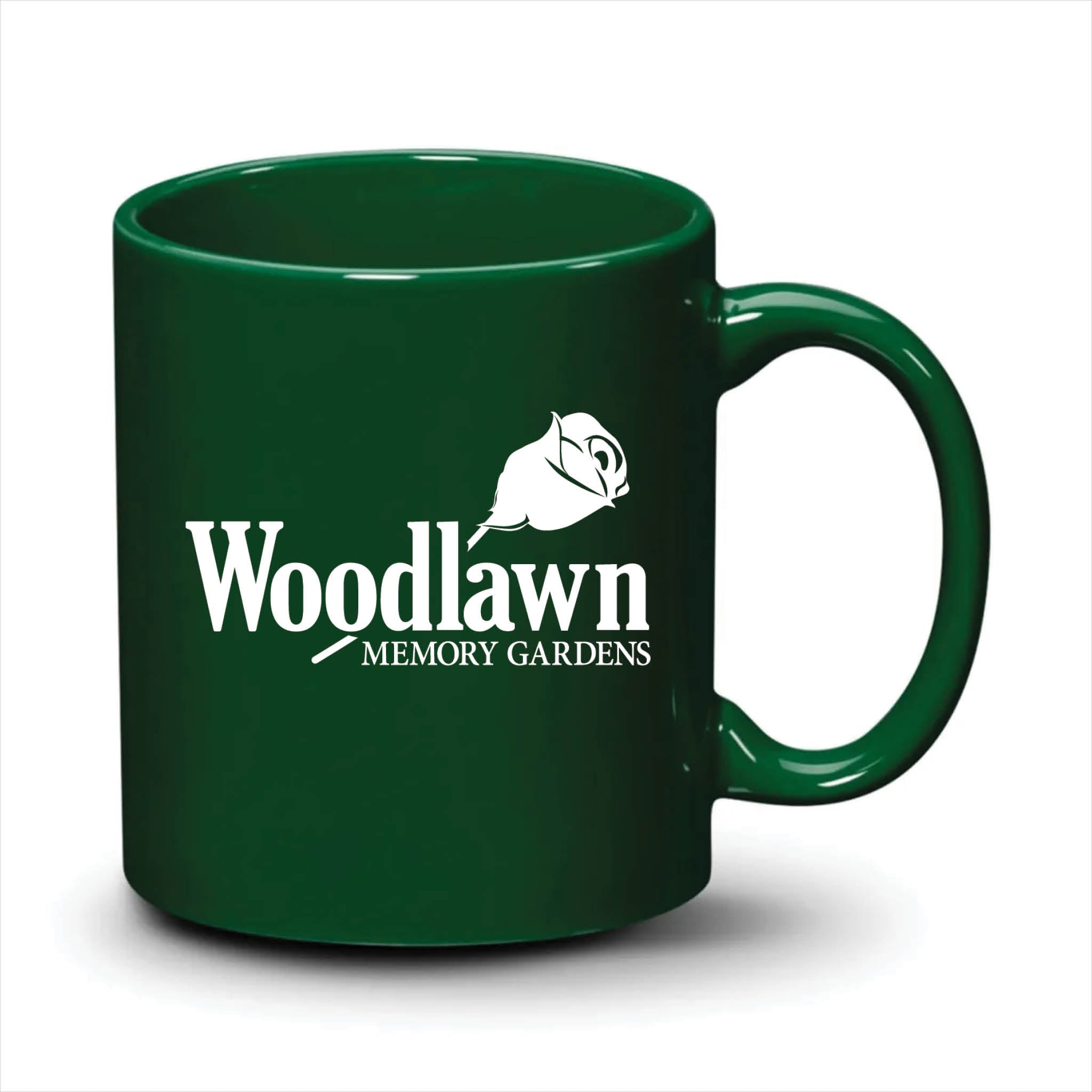 Malibu Mug Hunter Green White Logo