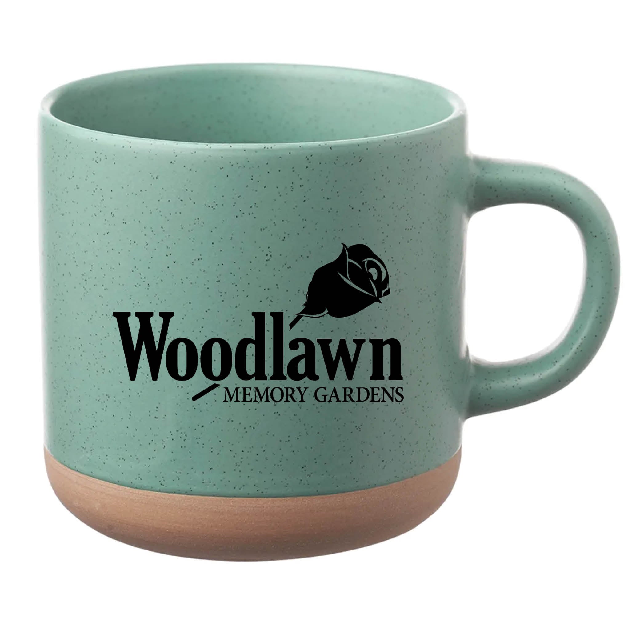 Cosmic Speckled Clay Coffee Mug 11 oz Mint