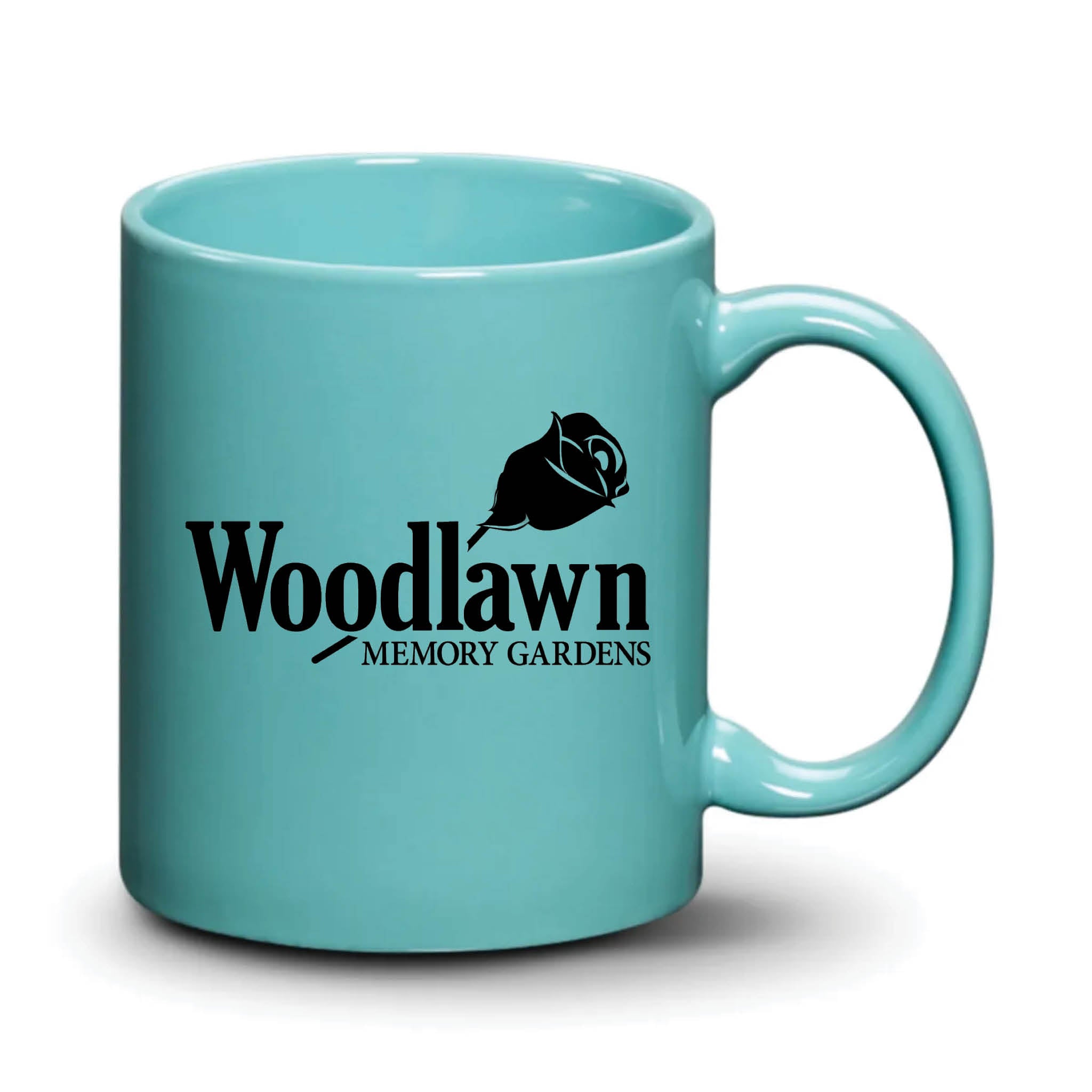 Malibu Mug Aqua Black Logo