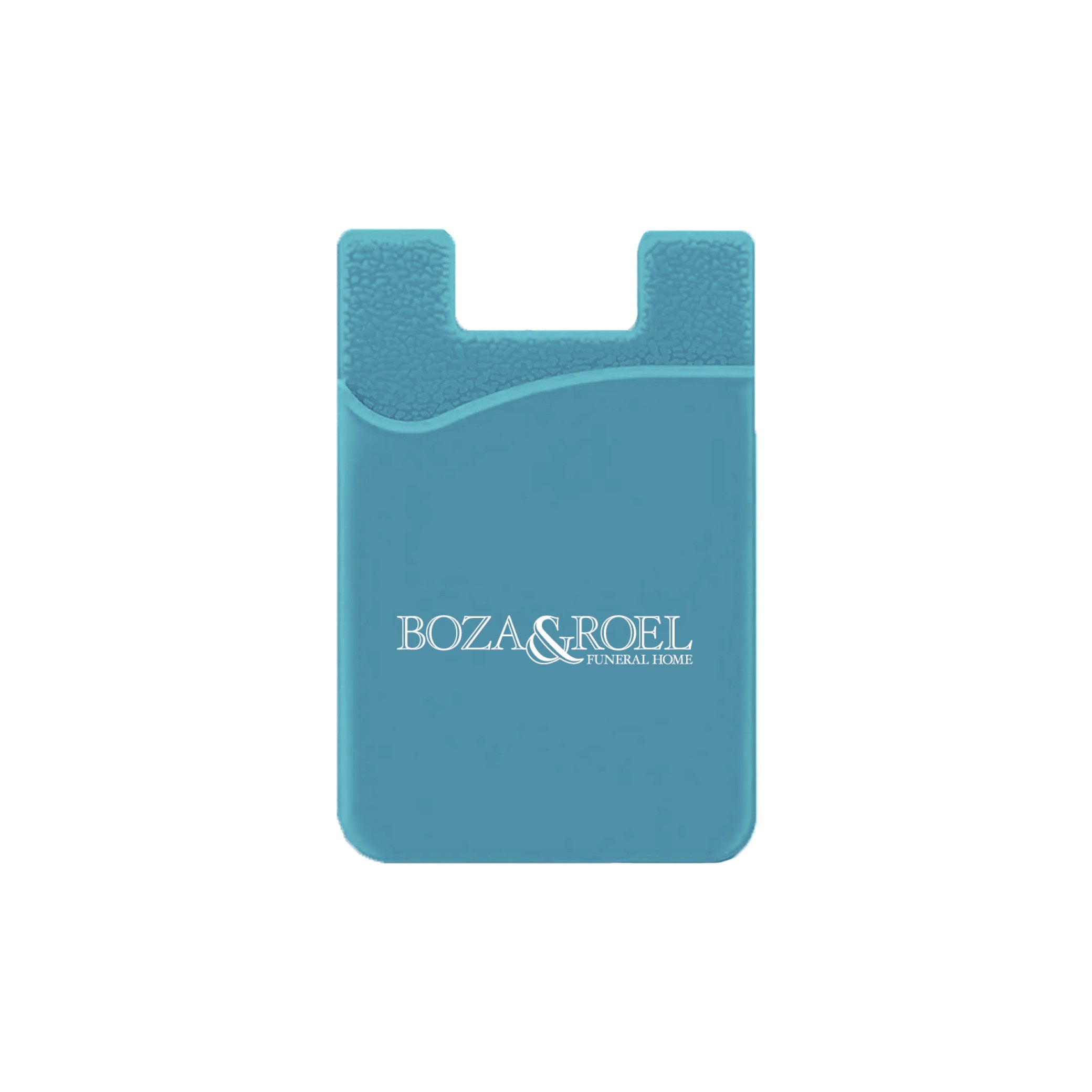 Silicone Wallet Case MOQ 50 PCS Light Blue