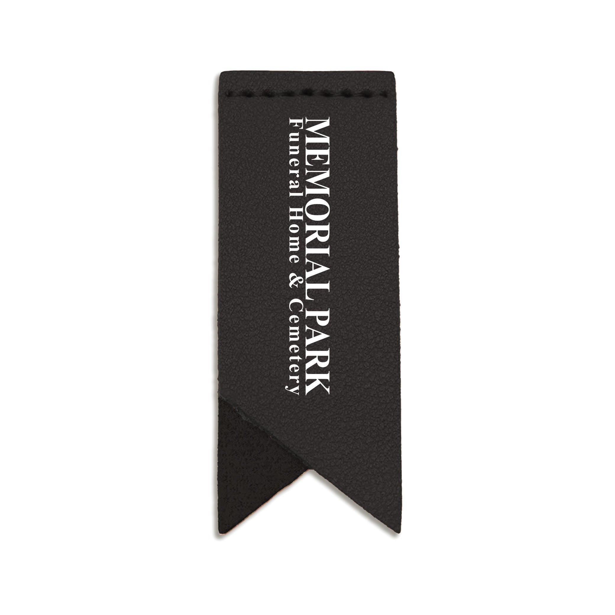 Handmade Leather Bookmark Corner Marker Clip Read Sign Black