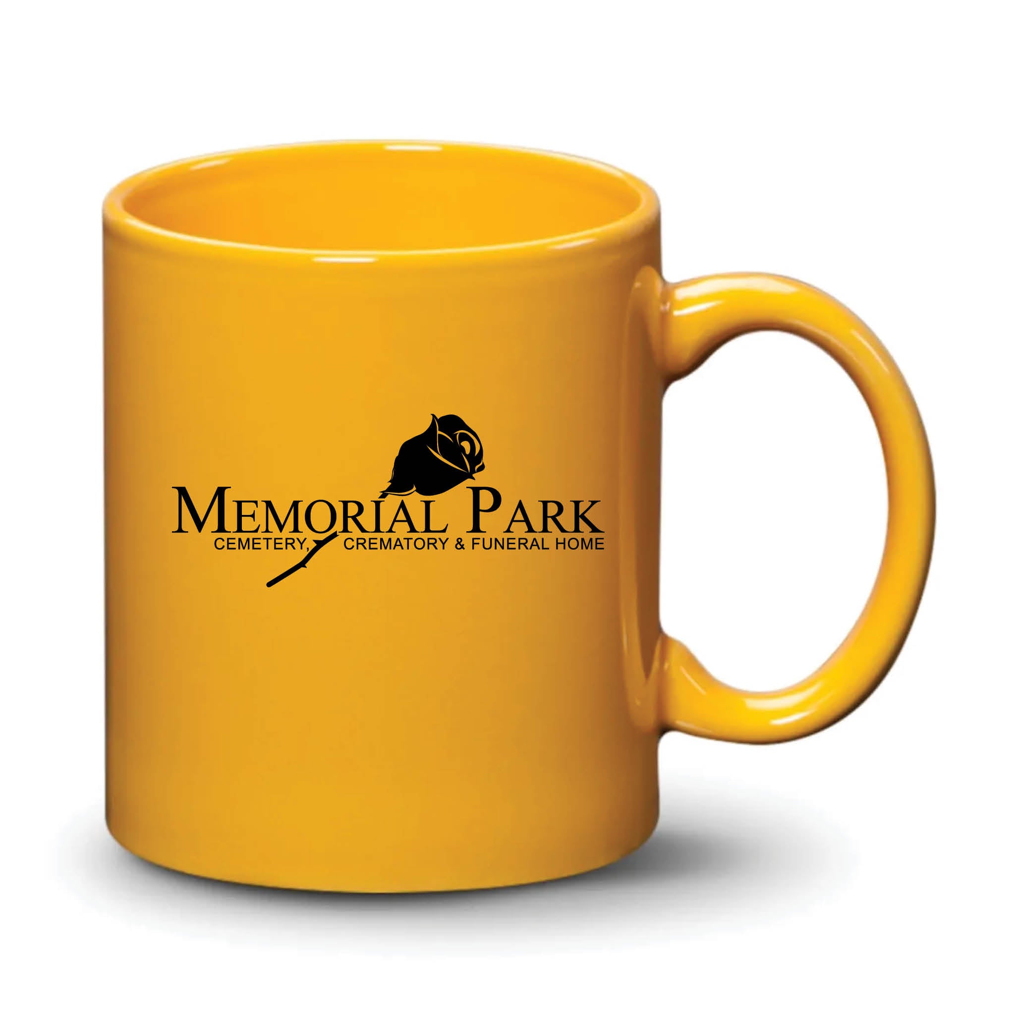 Malibu Mug Gamboge Black Logo