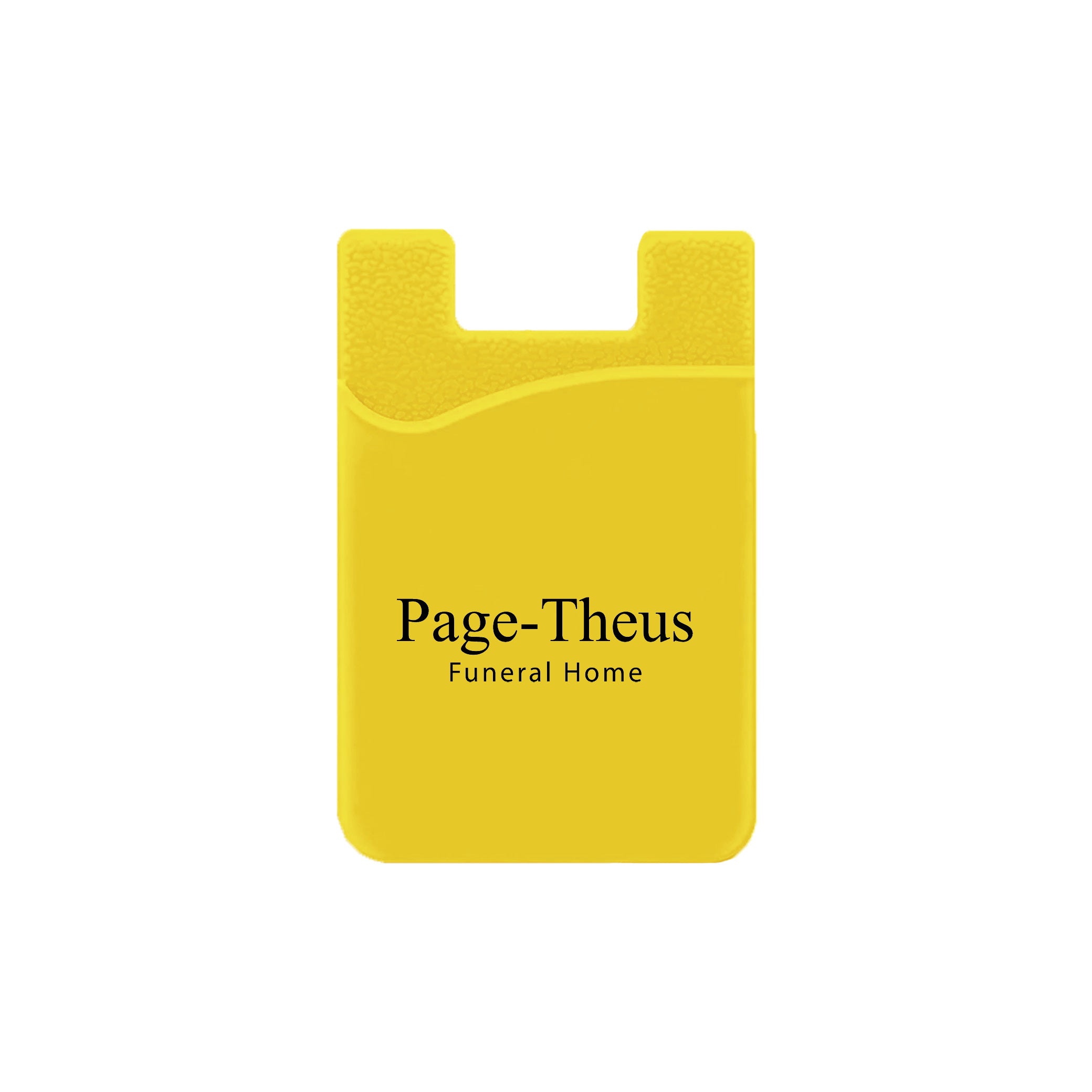 Silicone Wallet Case MOQ 50 PCS Yellow