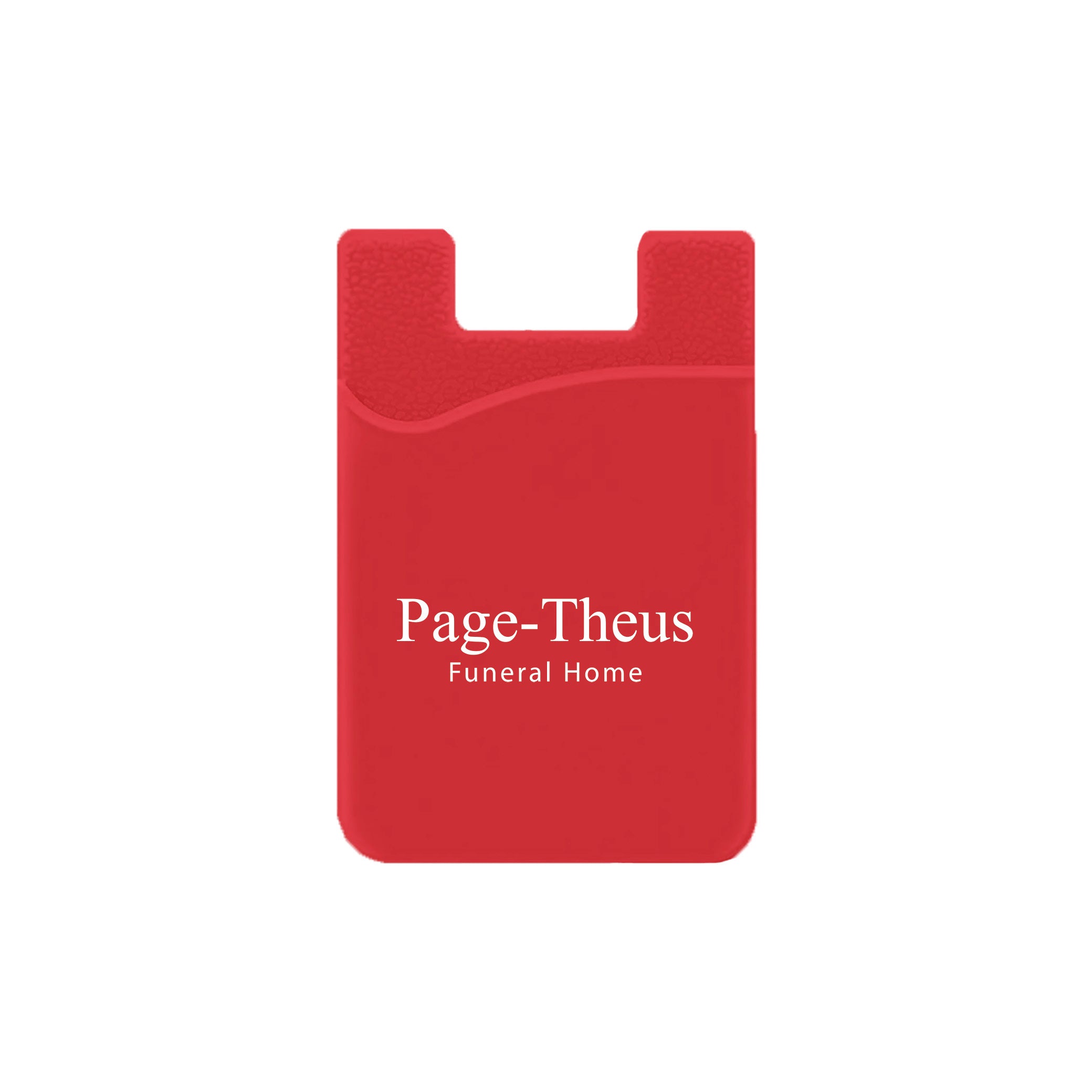 Silicone Wallet Case MOQ 50 PCS Red