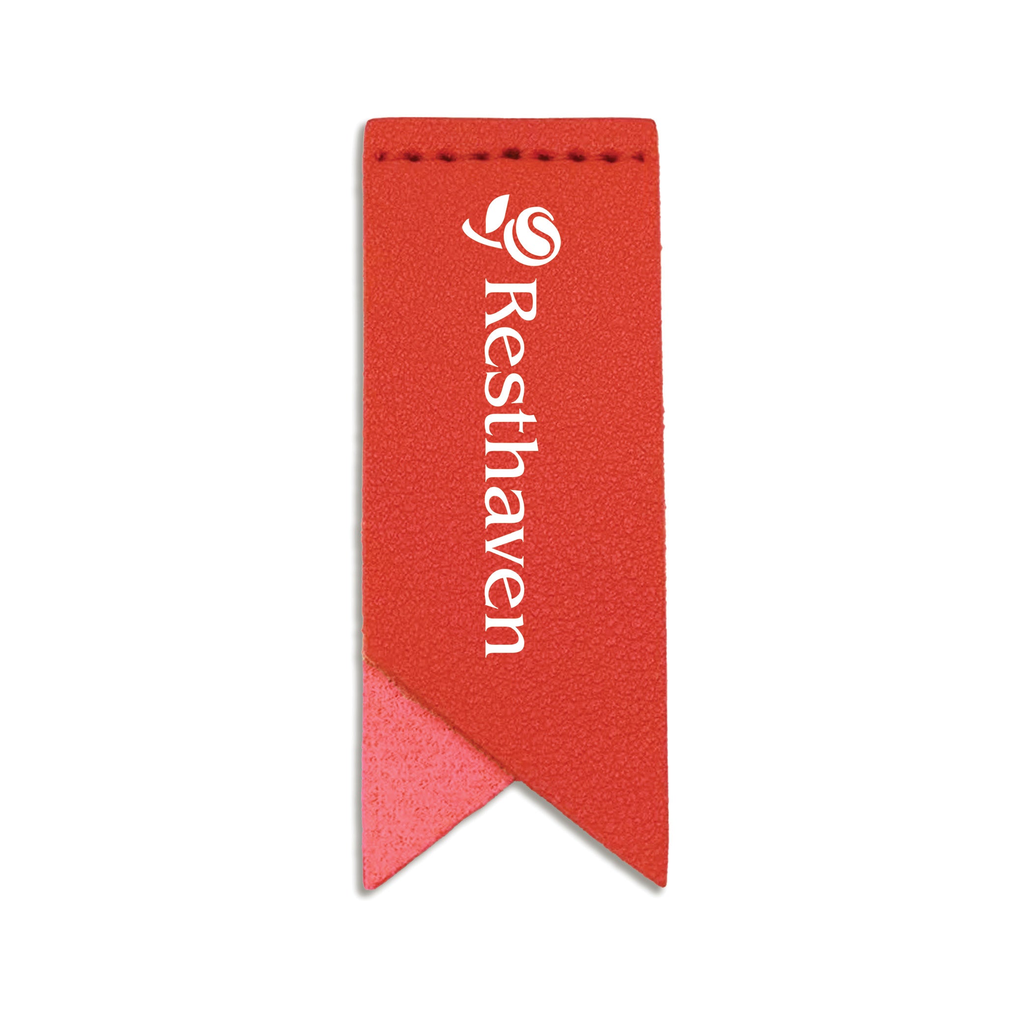 Handmade Leather Bookmark Corner Marker Clip Read Sign Red