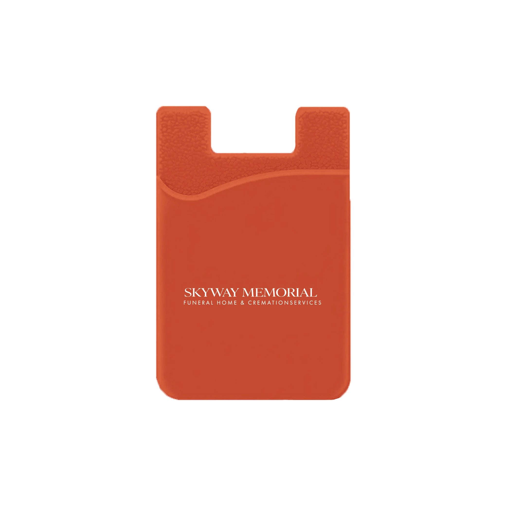 Silicone Wallet Case MOQ 50 PCS Orange
