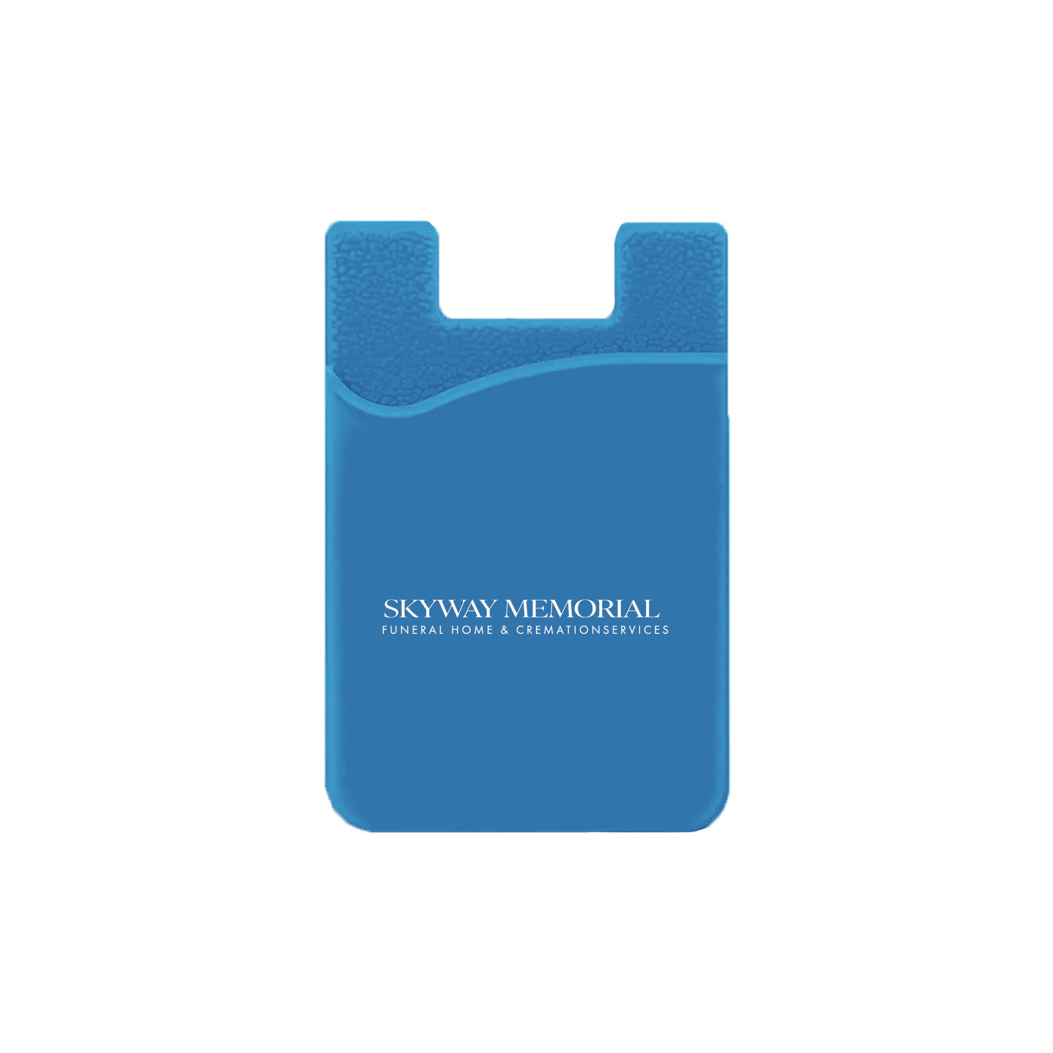 Silicone Wallet Case MOQ 50 PCS Blue