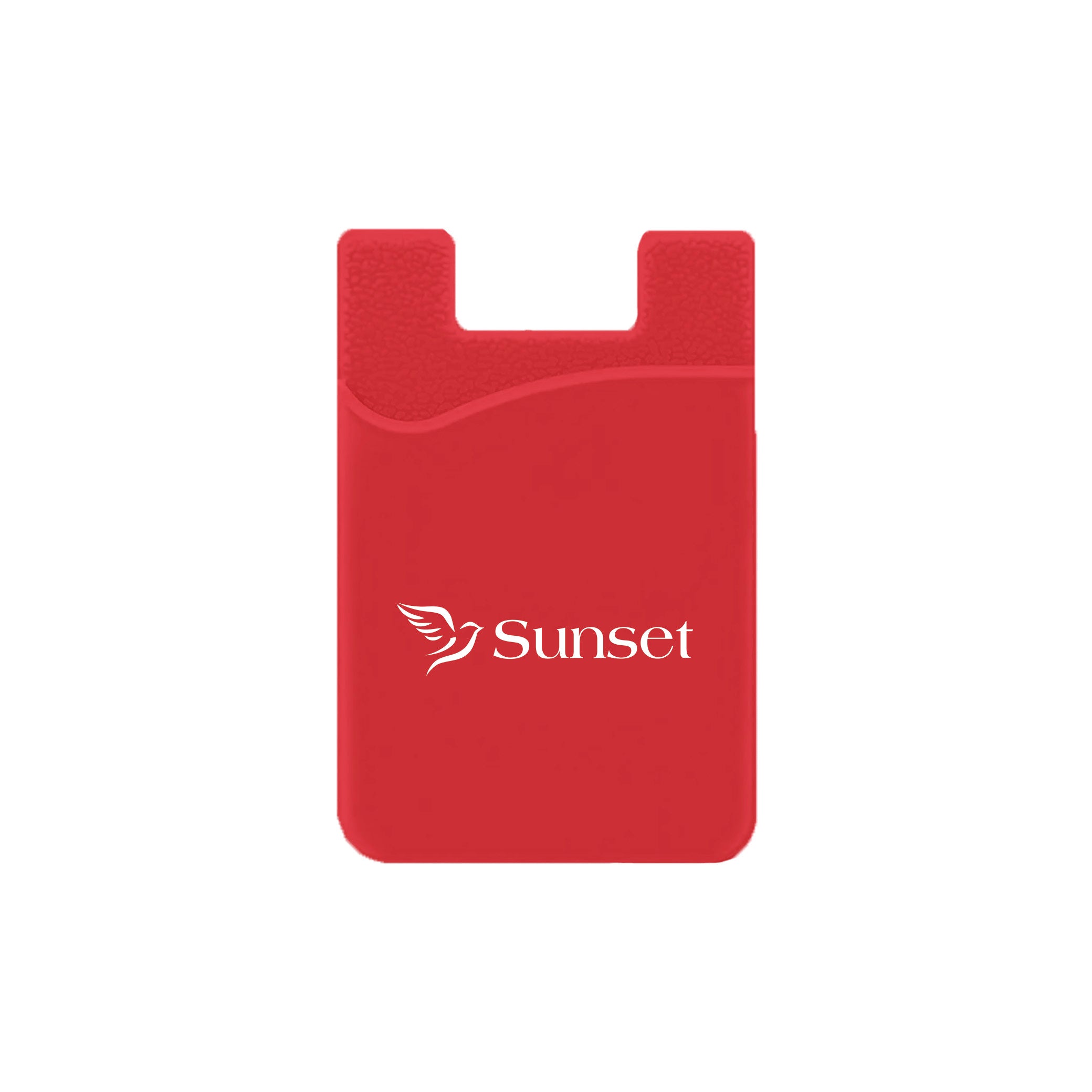 Silicone Wallet Case MOQ 50 PCS Red