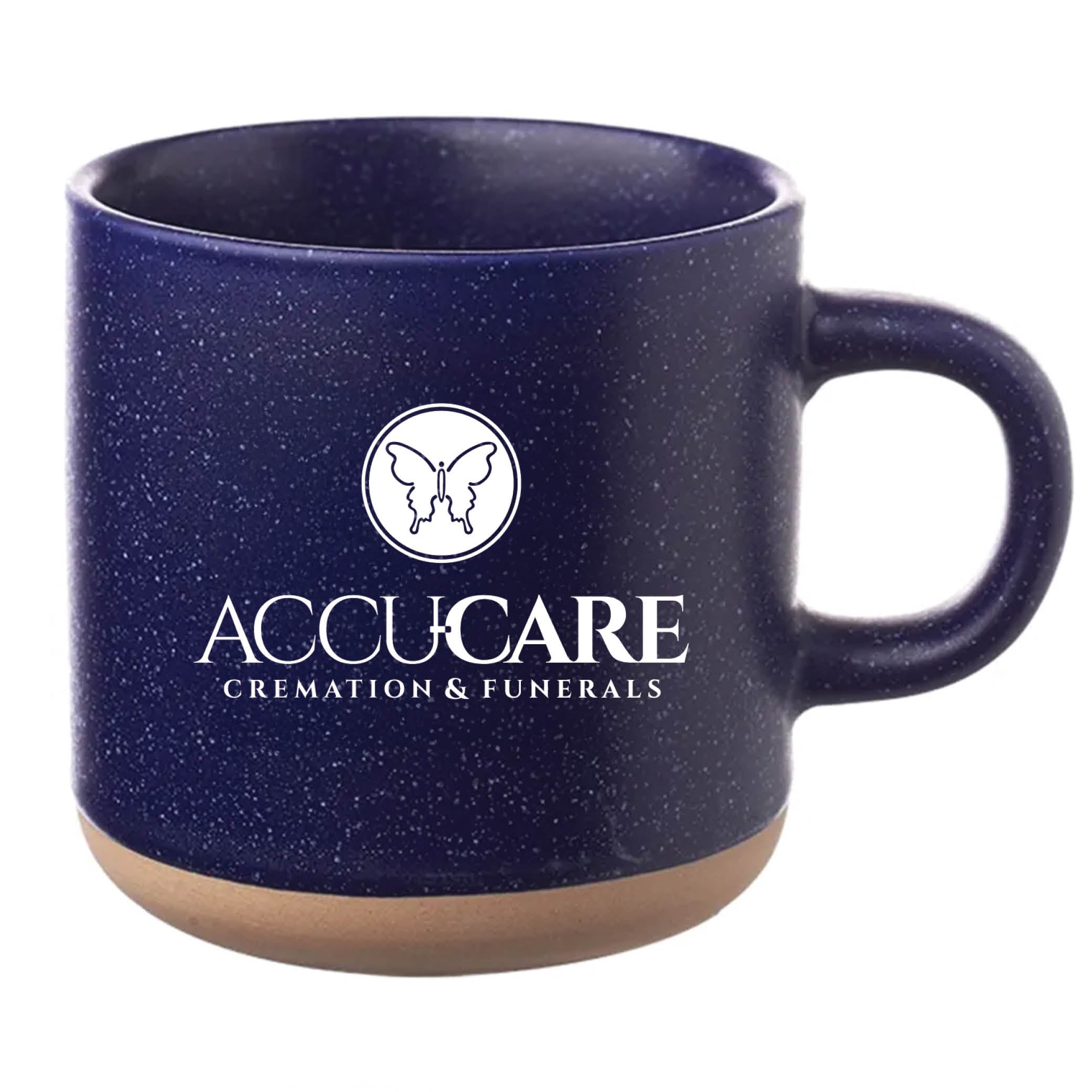 Cosmic Speckled Clay Coffee Mug 11 oz Blue