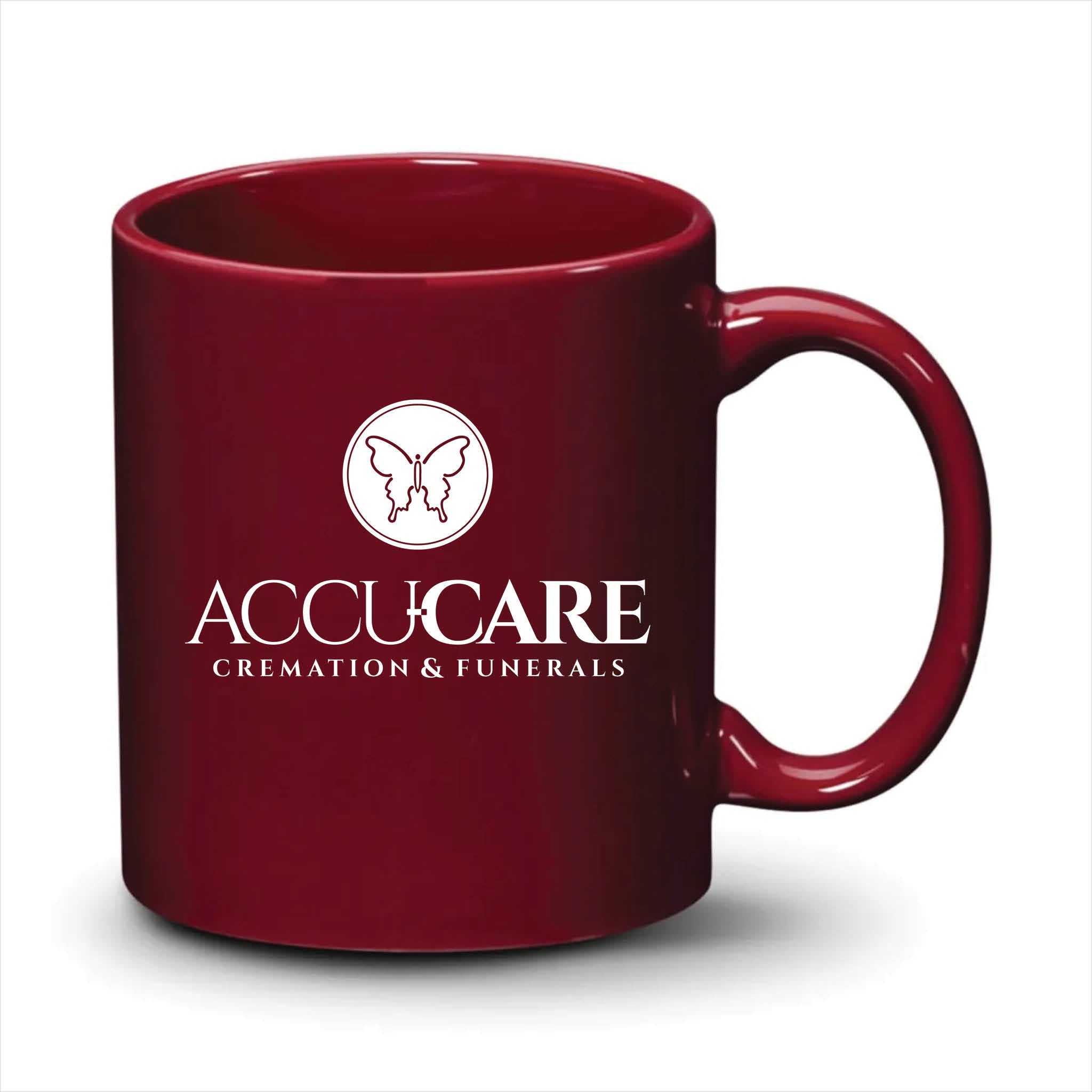 Malibu Mug Burgundy White Logo
