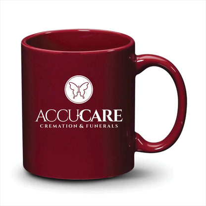 Malibu Mug Burgundy White Logo