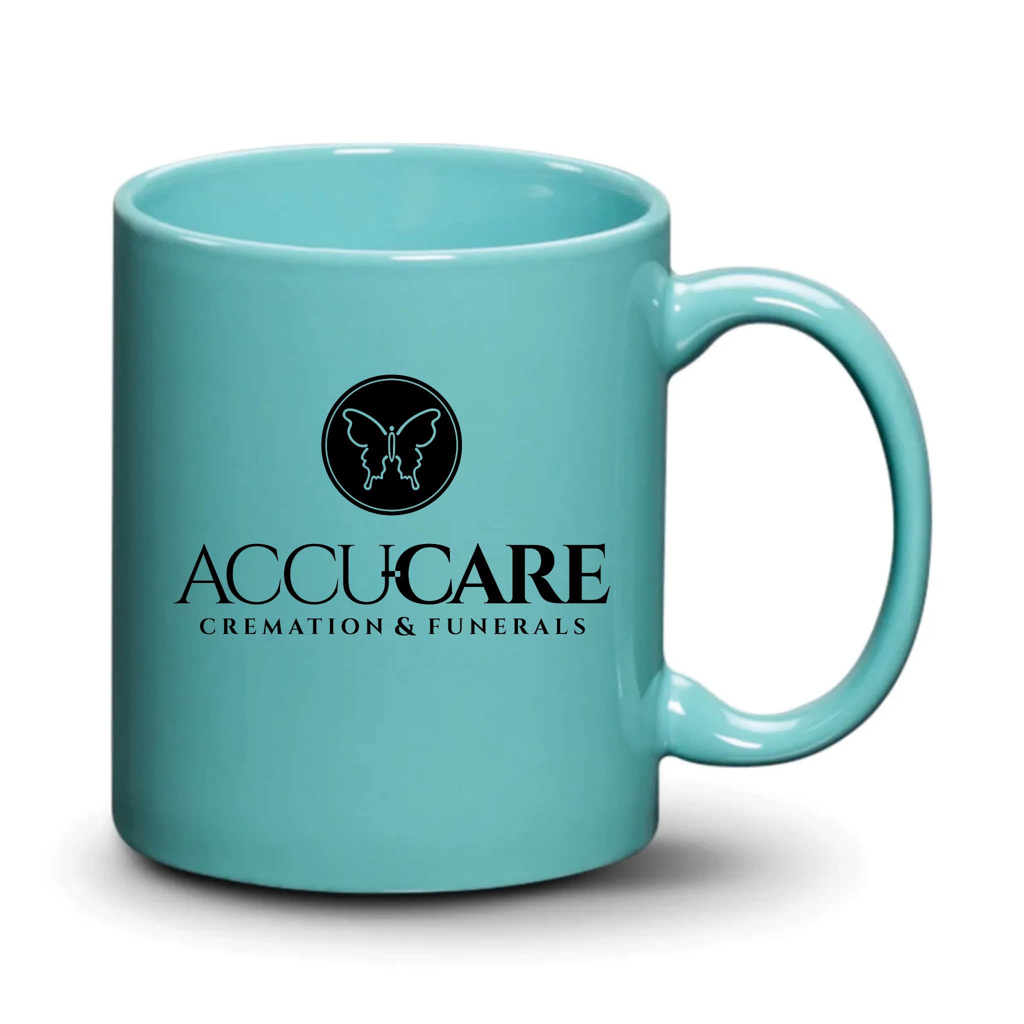 Malibu Mug Aqua Black Logo